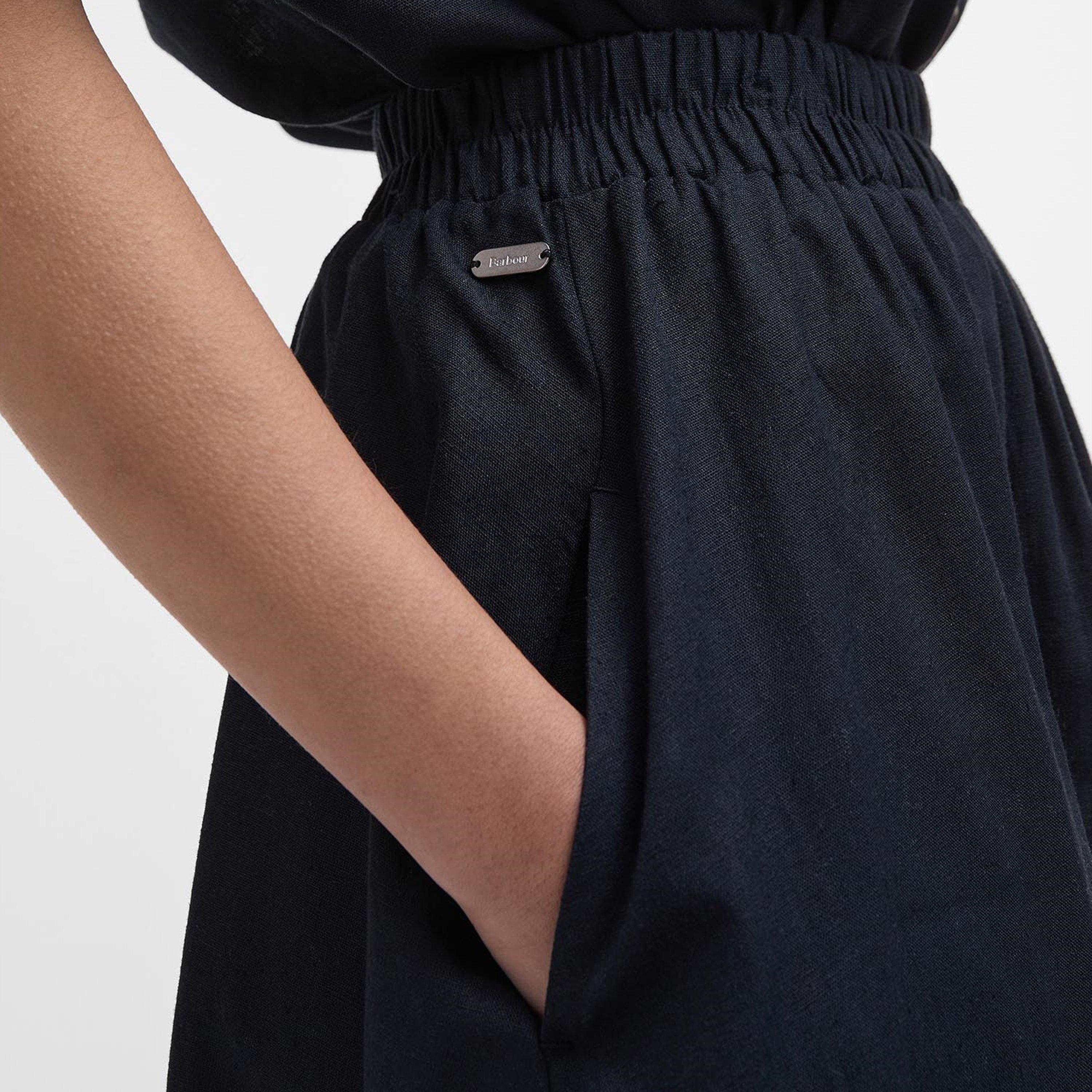 Black - Barbour - Elsie Mid Skirt - 4