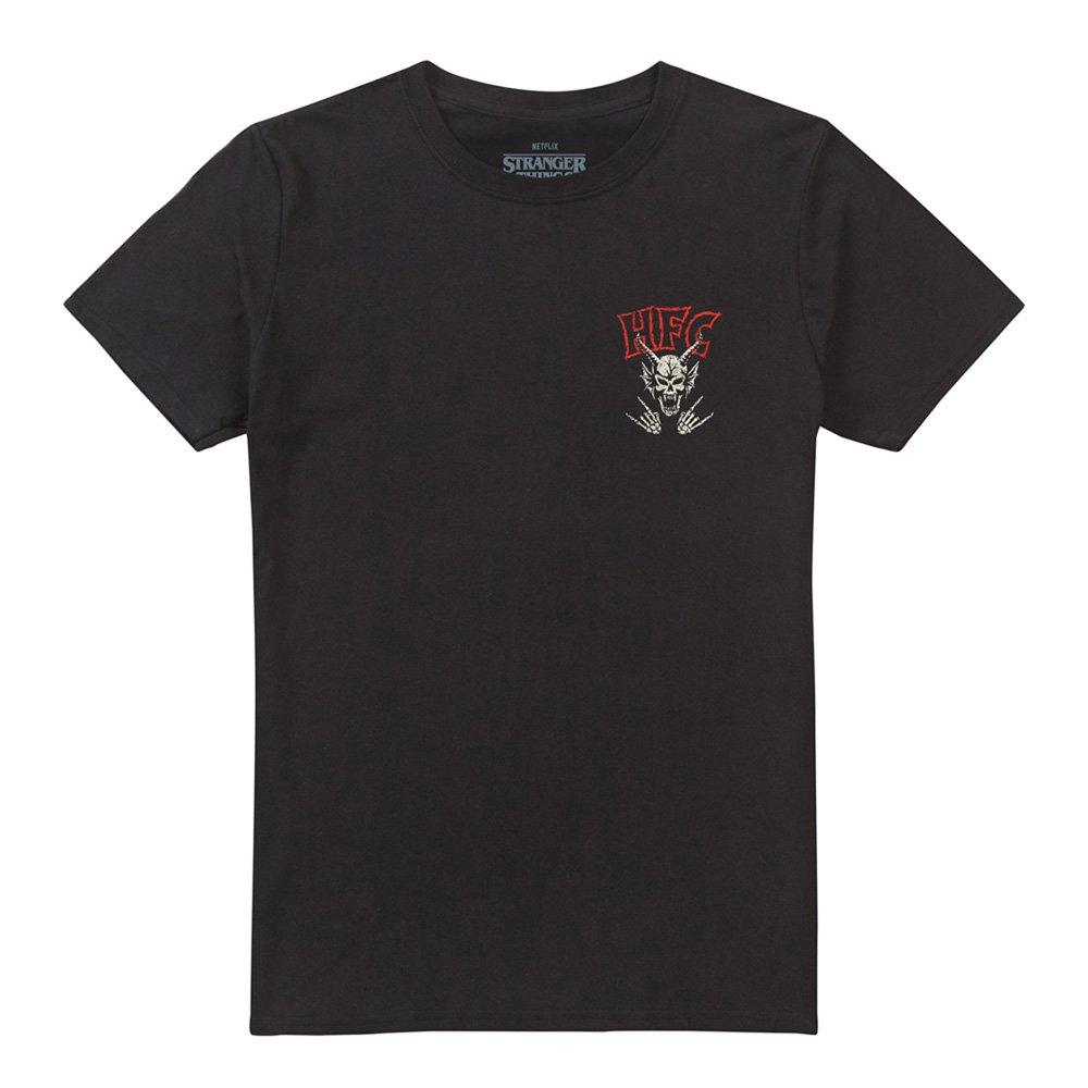 Black - Stranger Things - Stranger Things Hellfire Logos Front Back T-Shirt - 5