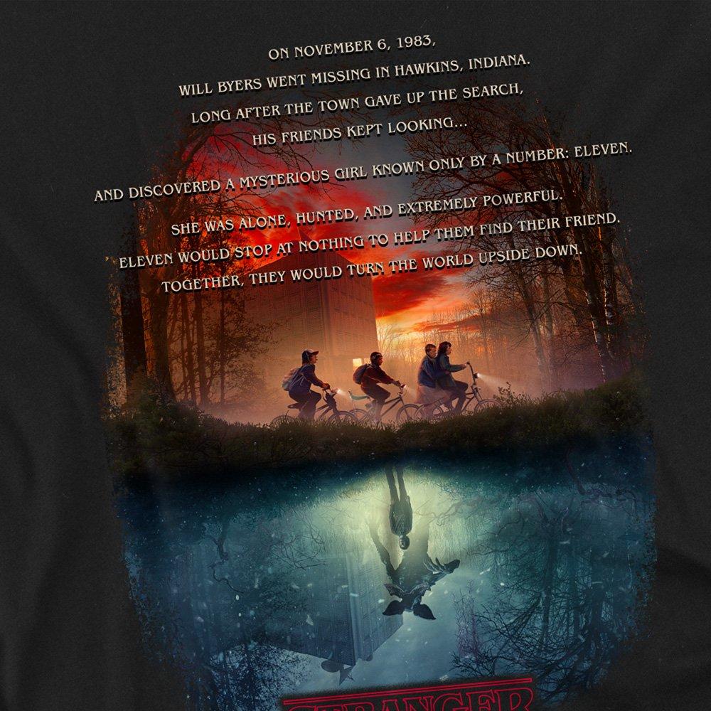 Black - Stranger Things - Stranger Things Upside Down Poster Long Sleeve T-S - 2