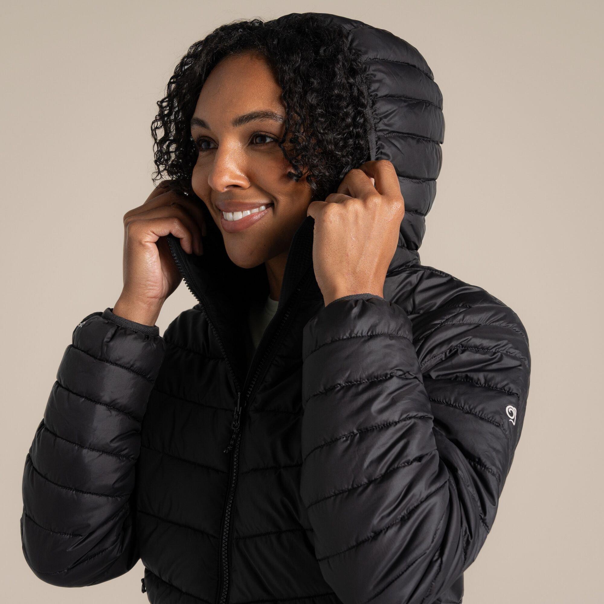 Black - Craghoppers - Womens Complite IX Lightweight Hooded Jacket - 4