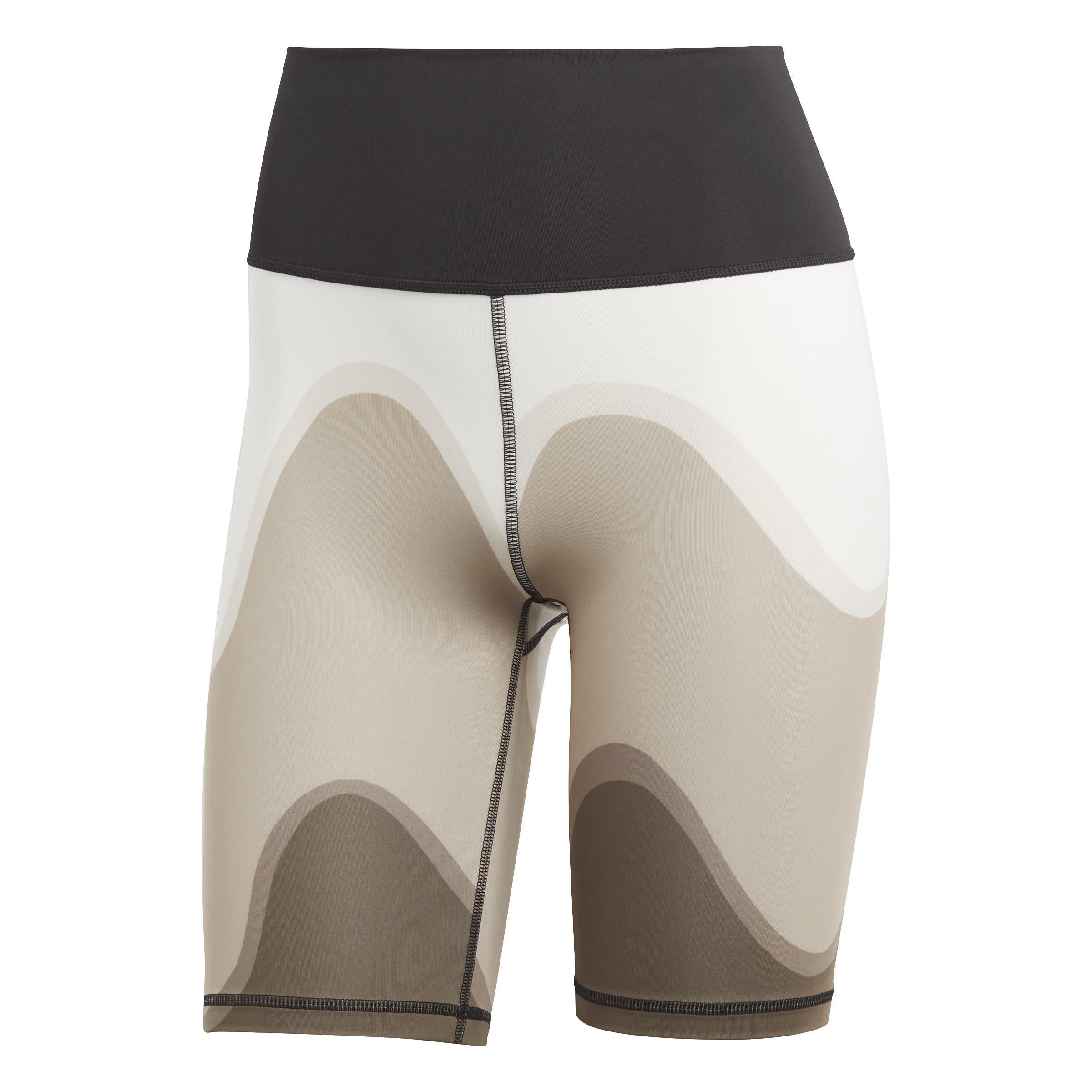 Adidas Women's X Marimekko Optime Training Bike Shorts - Brown - 8 (XS)