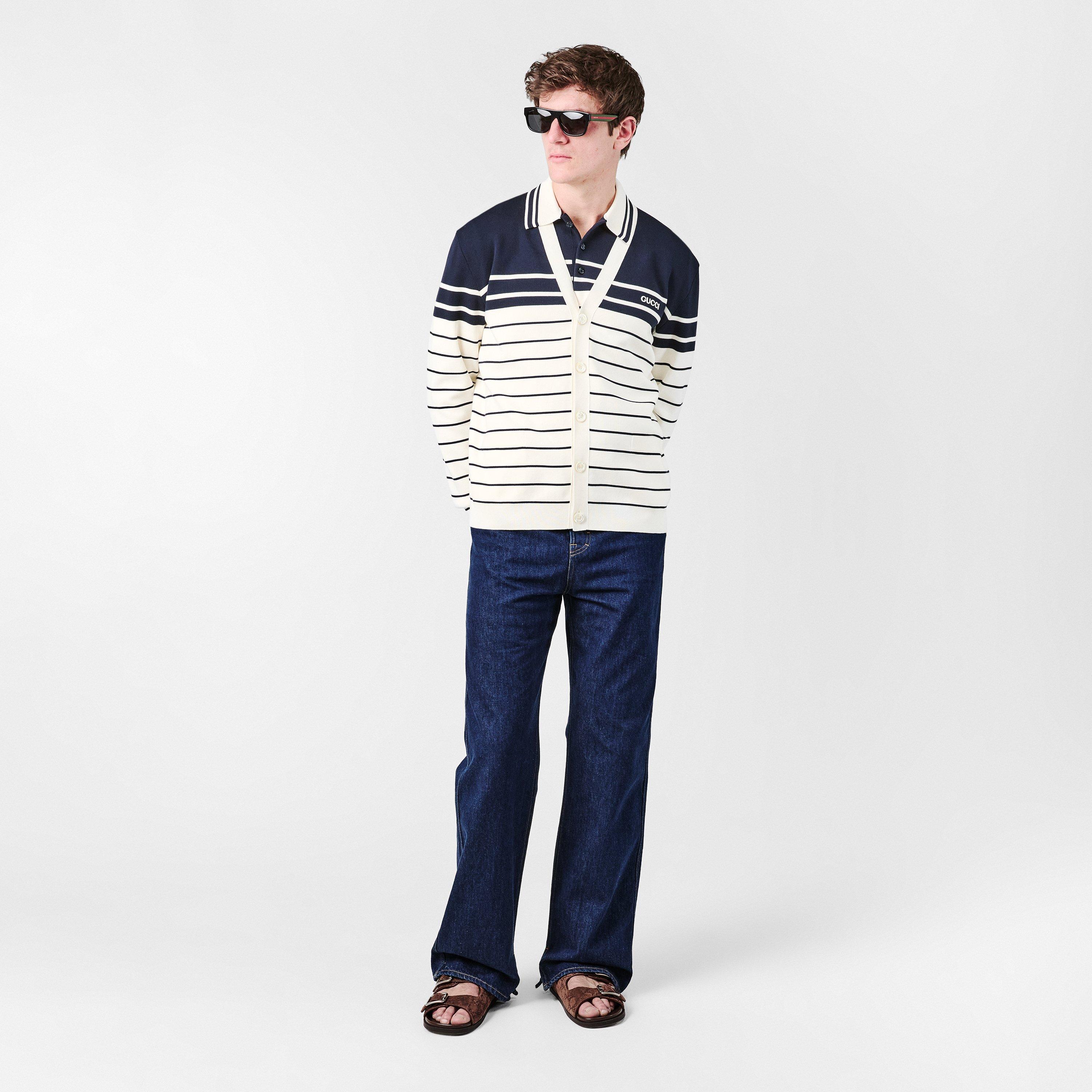 Dark Blue/Mix - Gucci - Wide Baggy Jeans - 6