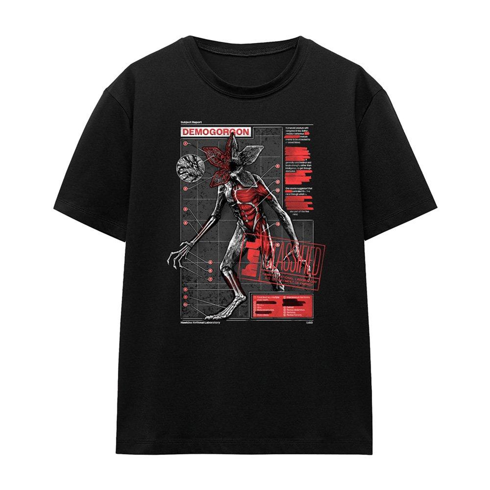 Black - Stranger Things - Stranger Things Demogorgon Monster T-Shirt Black - 4