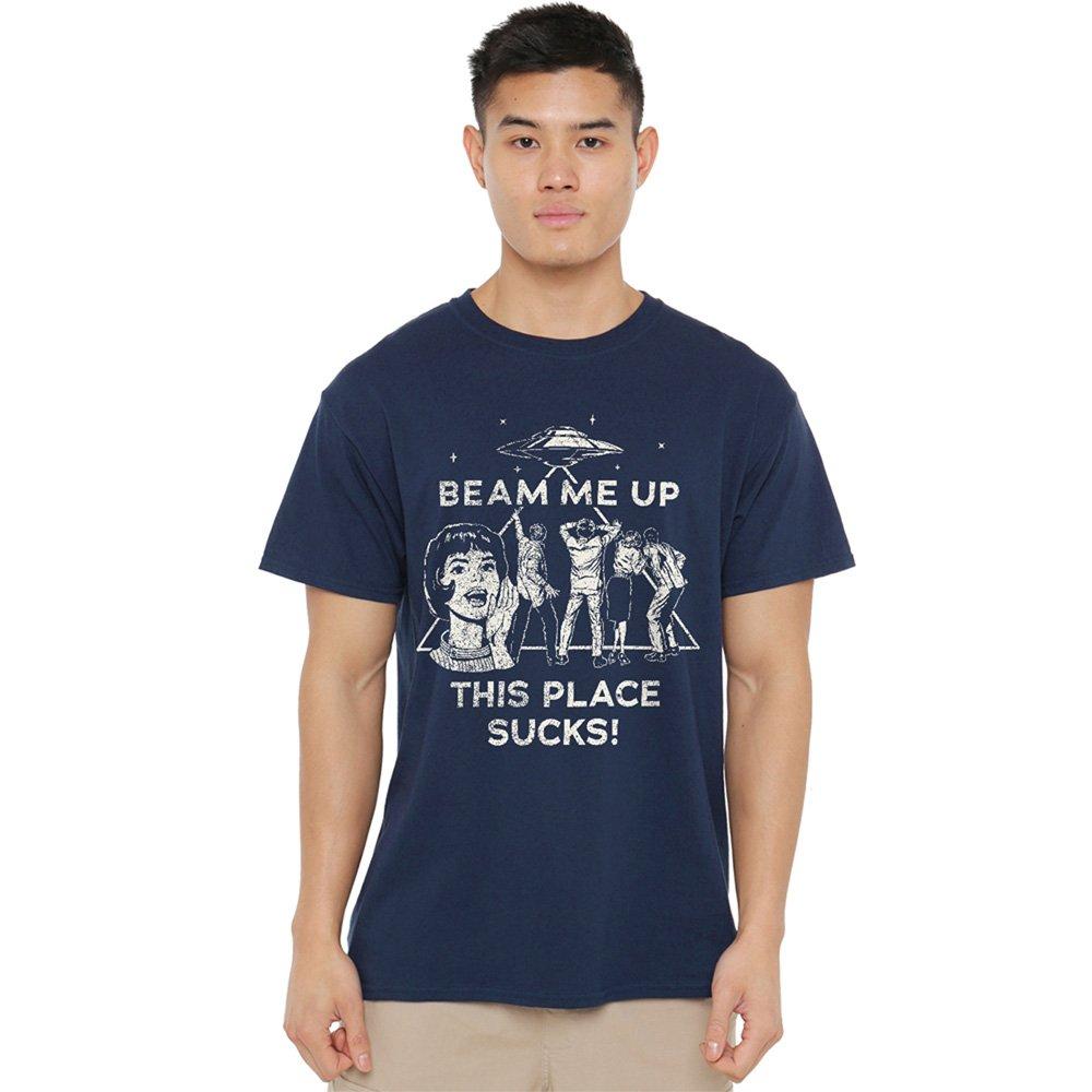 Navy - Stranger Things - Stranger Things Beam Me Up T-Shirt Navy - 1
