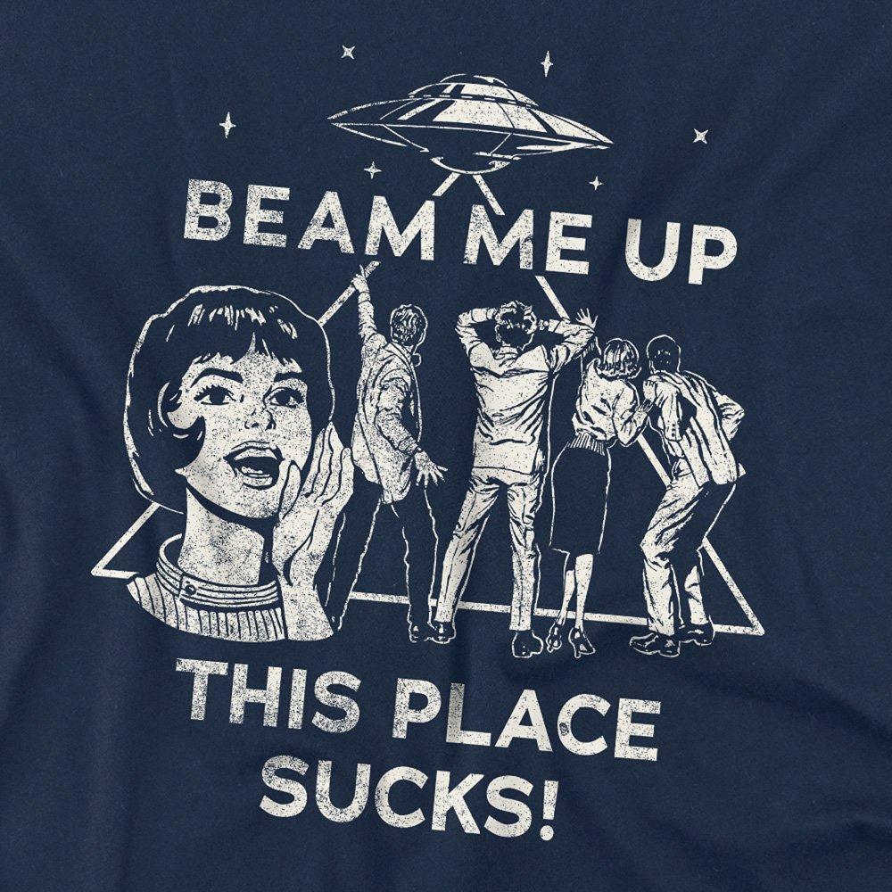 Navy - Stranger Things - Stranger Things Beam Me Up T-Shirt Navy - 2