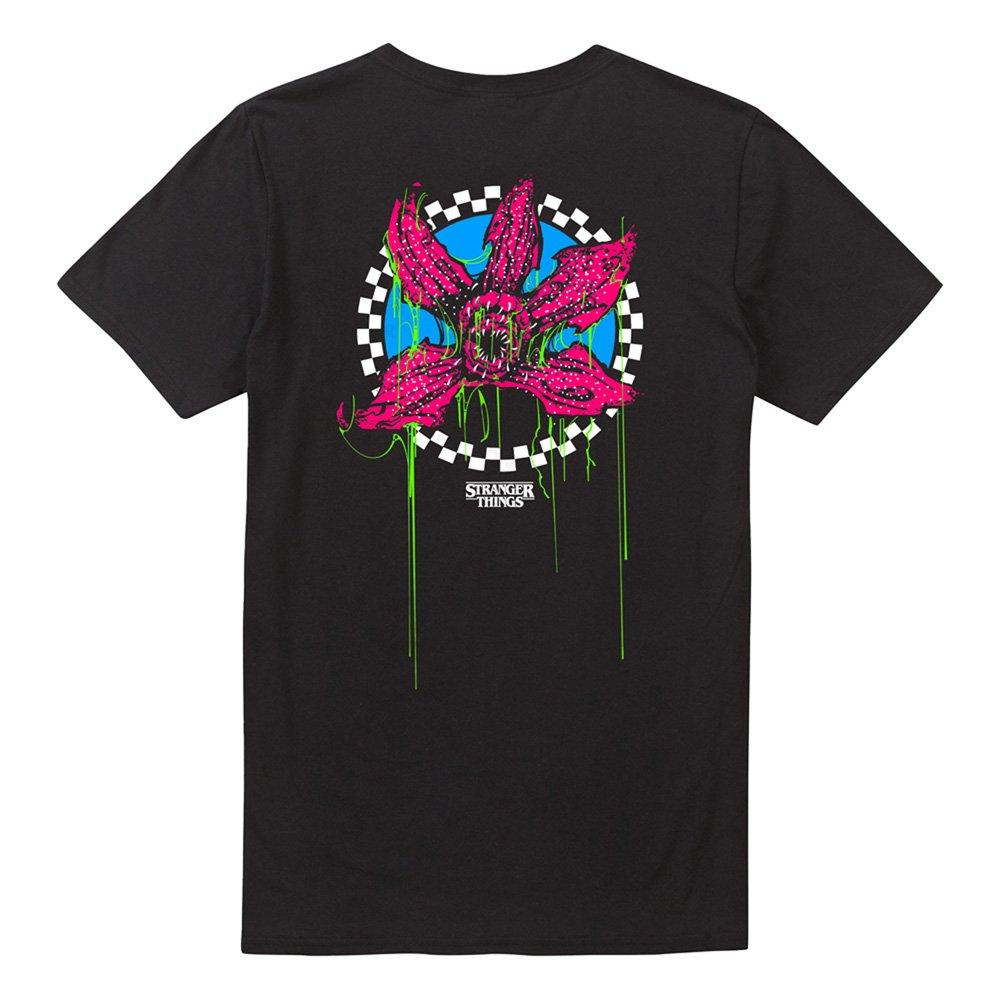 Black - Stranger Things - Stranger Things Demogorgon Checker Front Back T Sh - 4