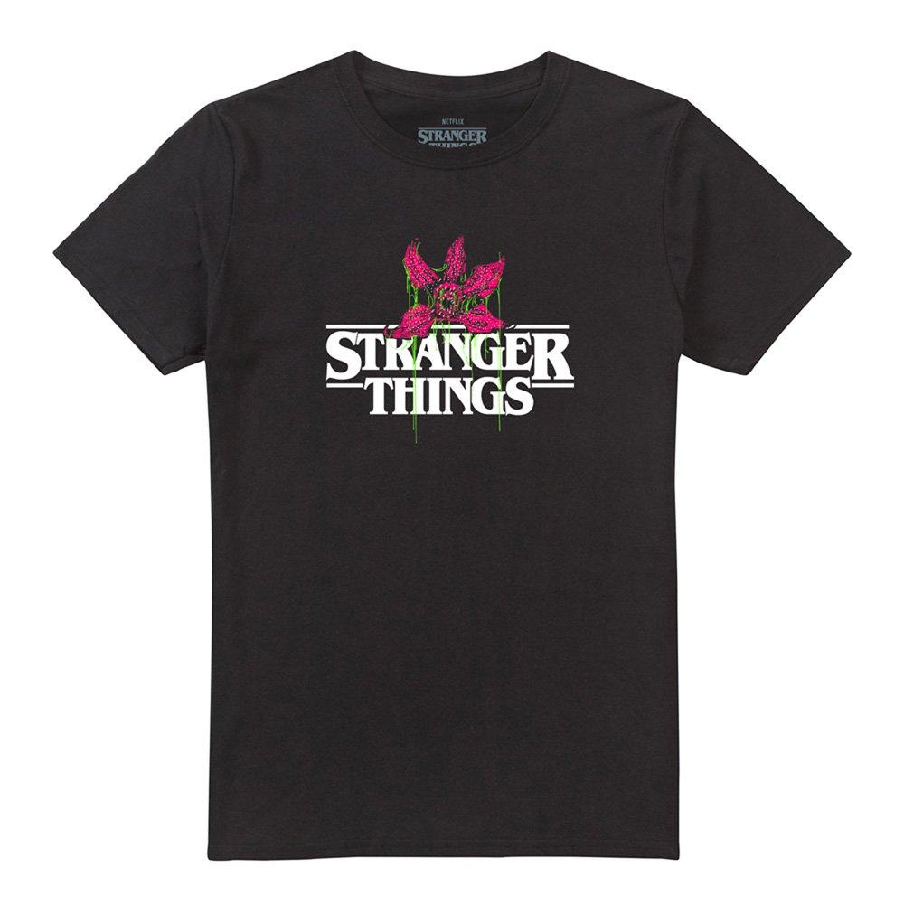 Black - Stranger Things - Stranger Things Demogorgon Checker Front Back T Sh - 5