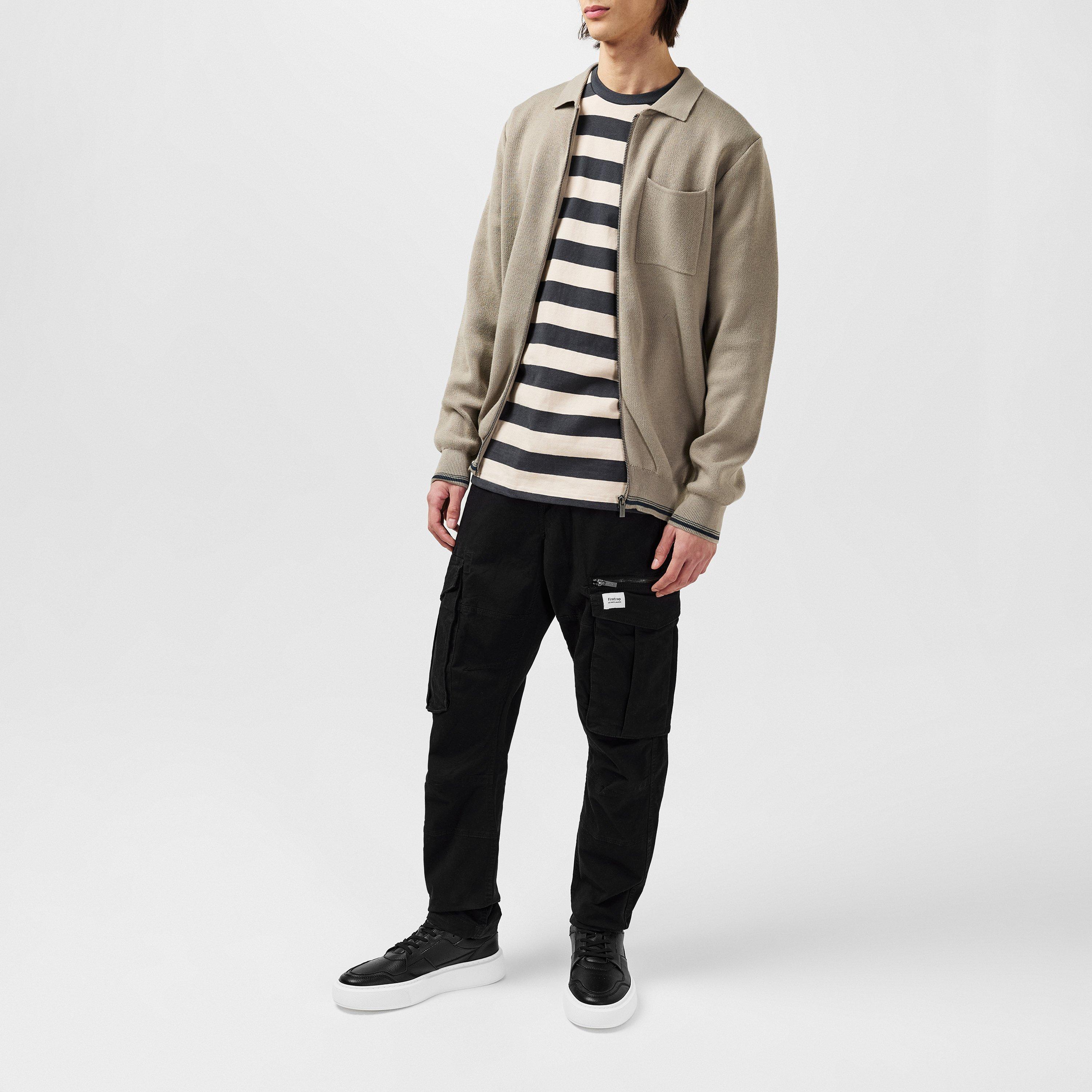 Grau - Firetrap - Mens Long Sleeve Cardigan - 7