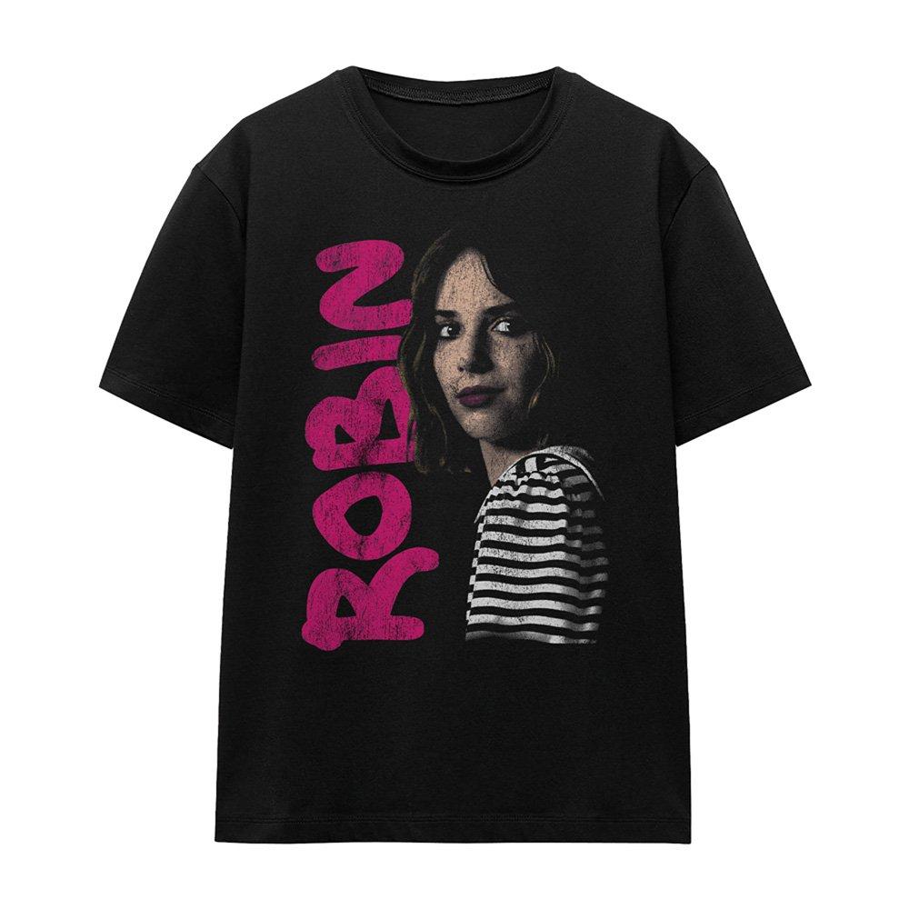 Black - Stranger Things - Stranger Things Robin Neo Homage T-Shirt Black - 4