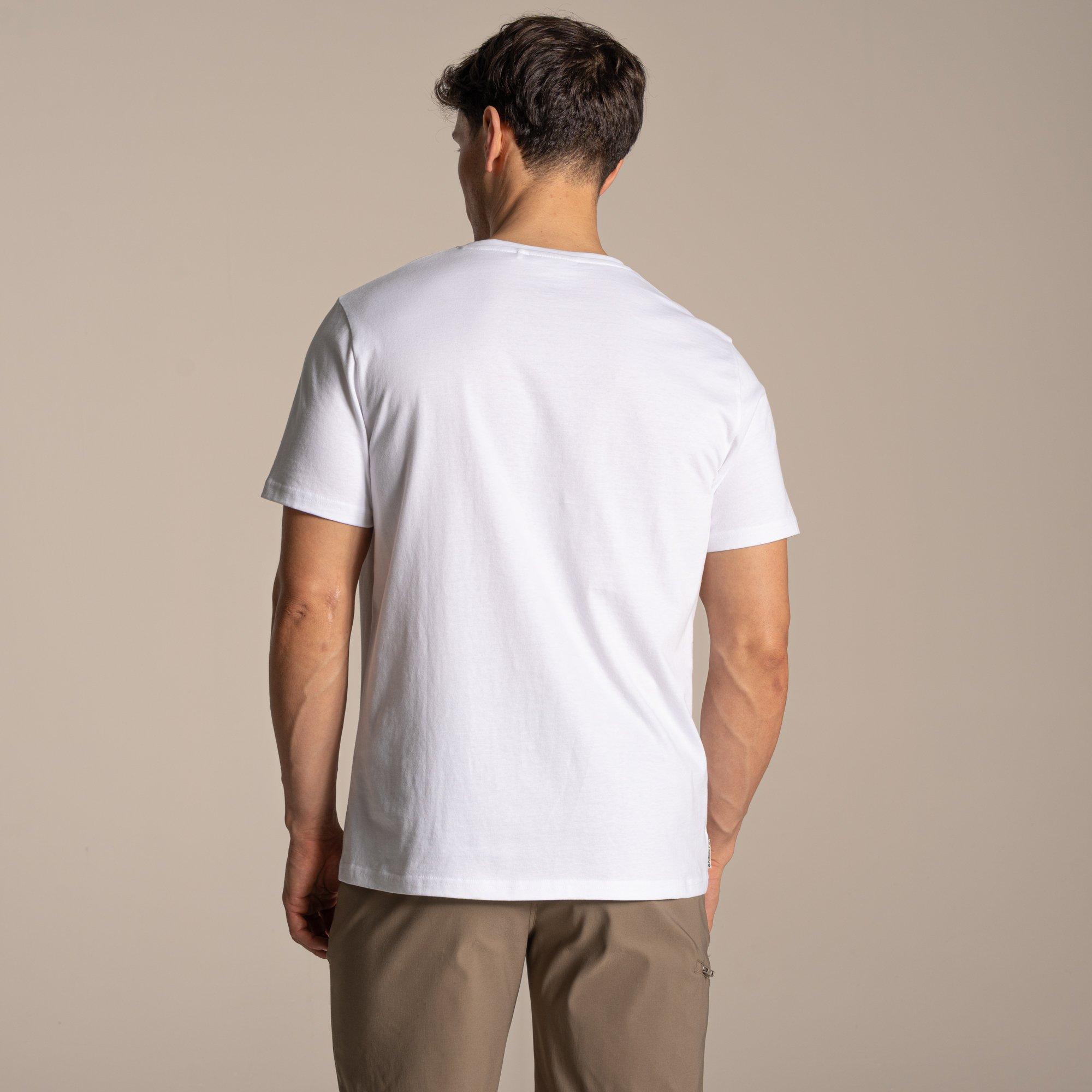 White - Craghoppers - Sabden National Trust Collection Crew Neck T-Shirt - 2