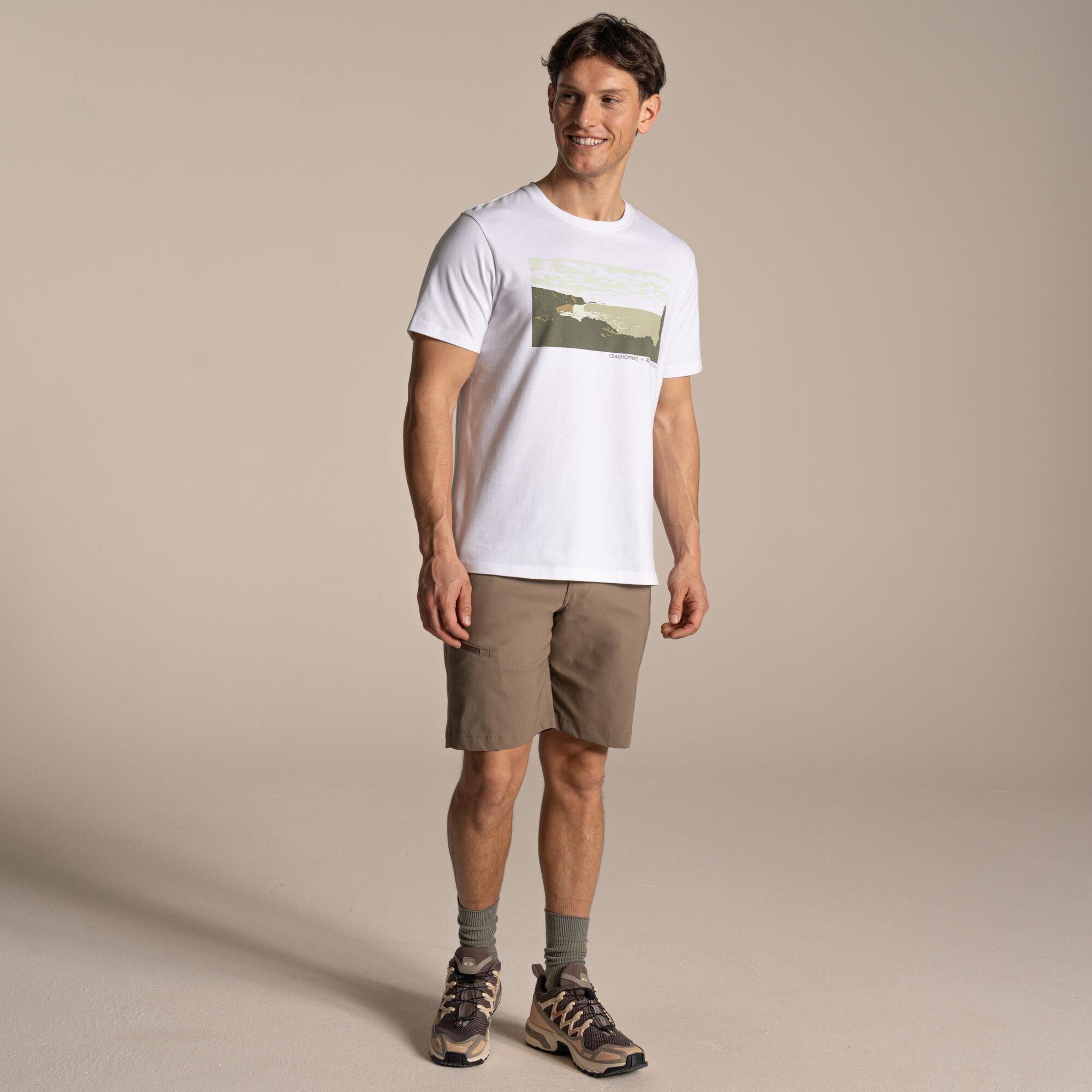 White - Craghoppers - Sabden National Trust Collection Crew Neck T-Shirt - 3