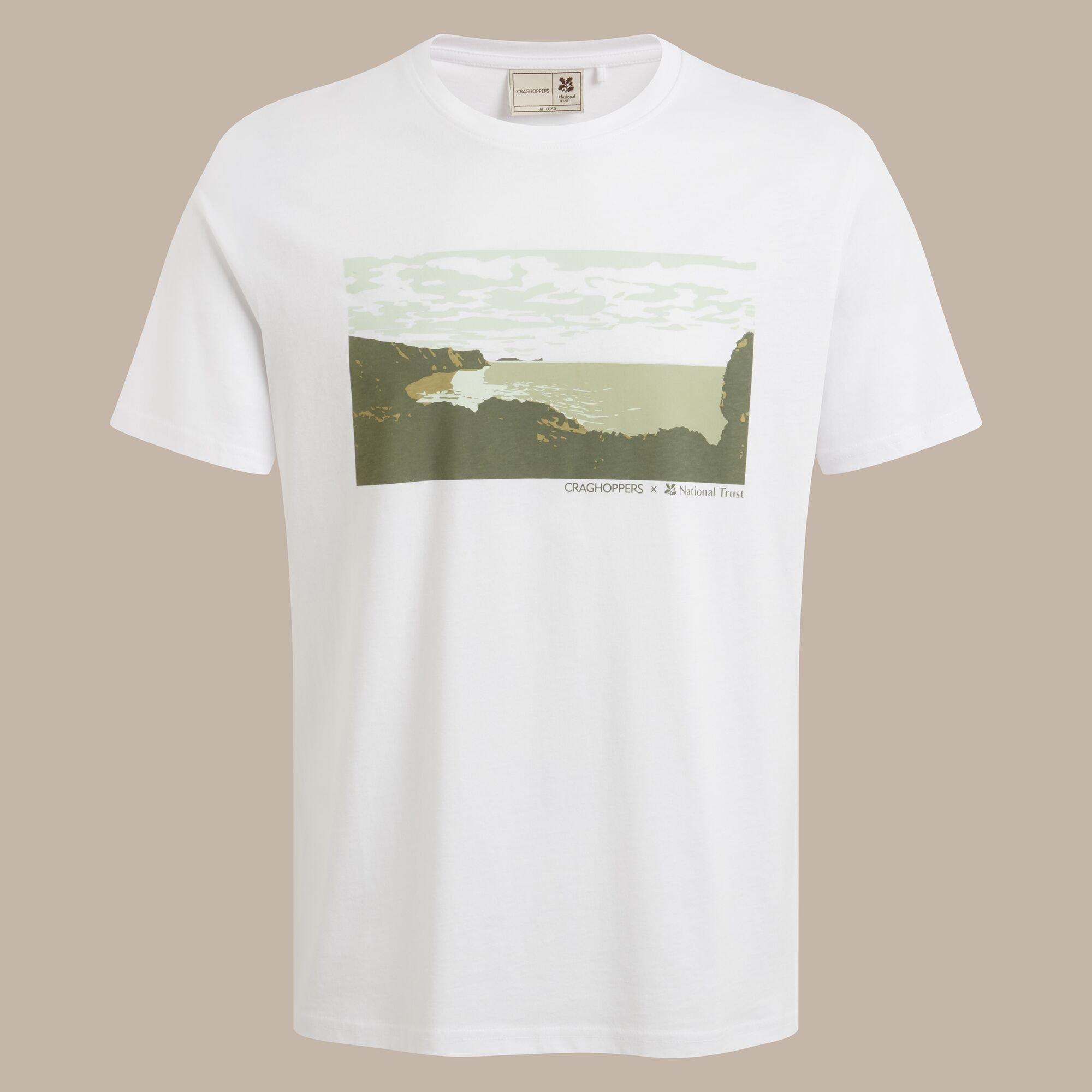 White - Craghoppers - Sabden National Trust Collection Crew Neck T-Shirt - 6