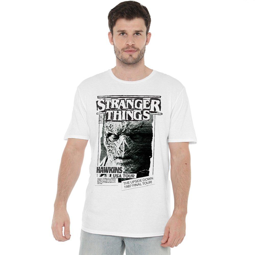 White - Stranger Things - Stranger Things Newspaper Vecna T-Shirt White - 1