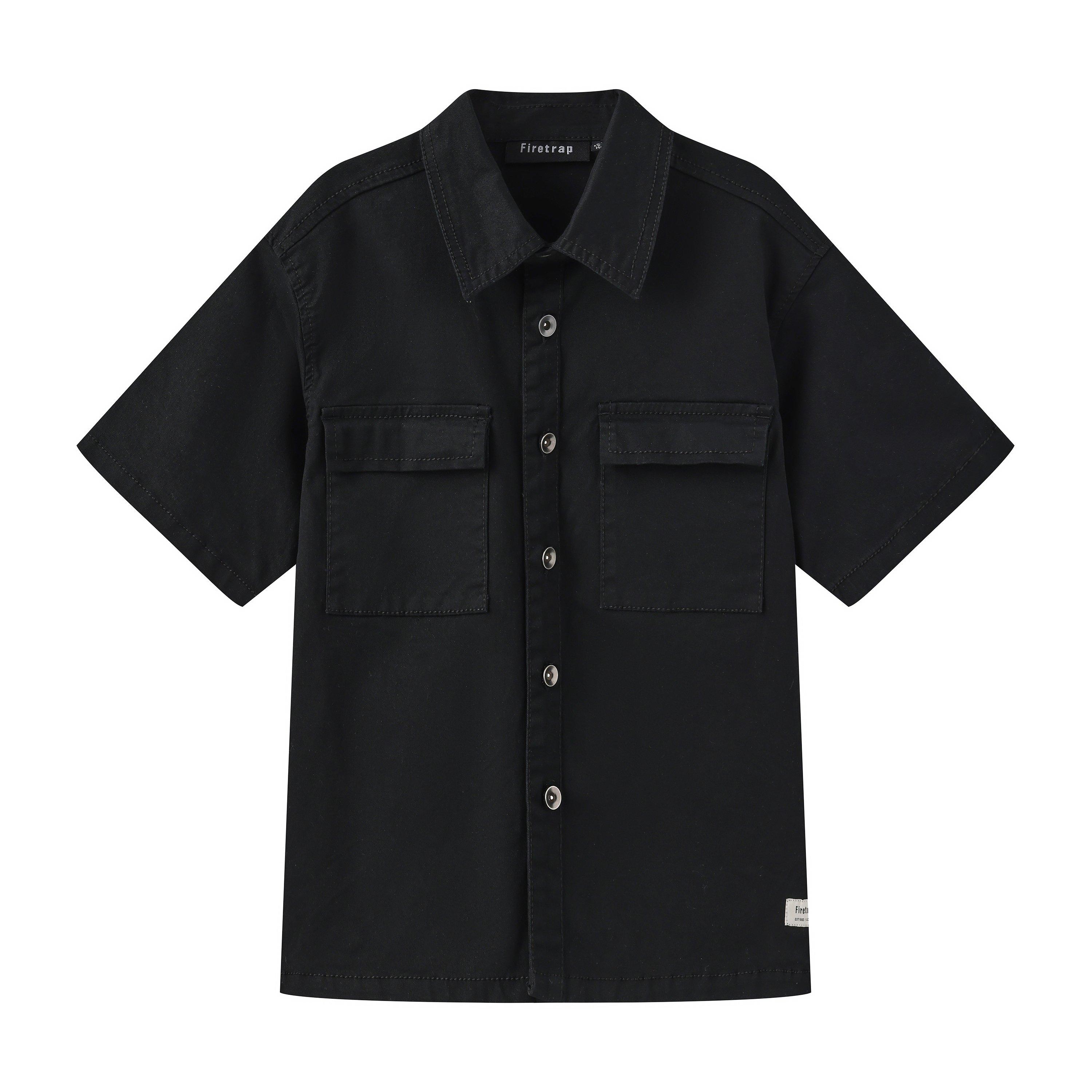 Black - Firetrap - SS Shirts Junior - 1