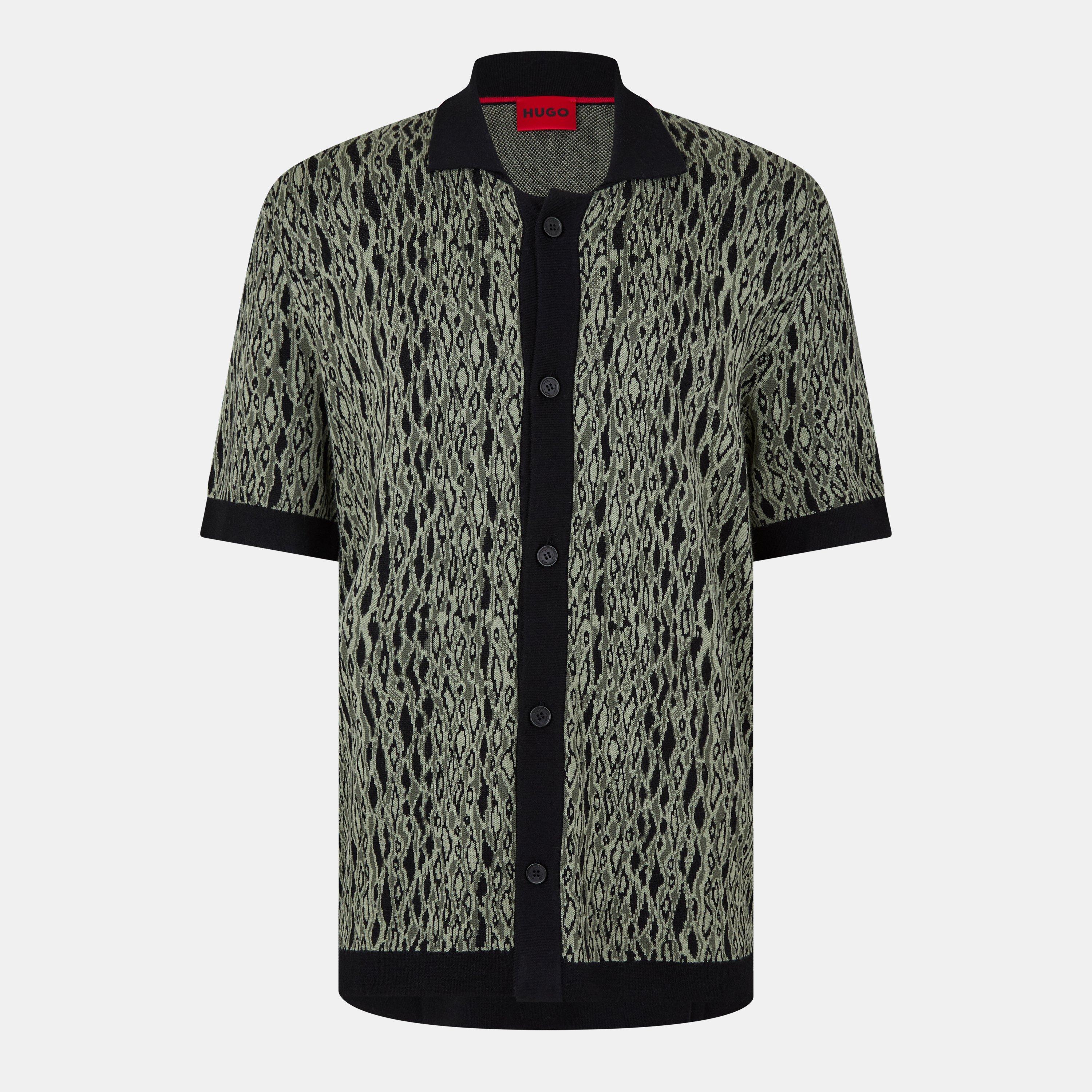 Hugo Men's Knit Top - Open Green 391 - S