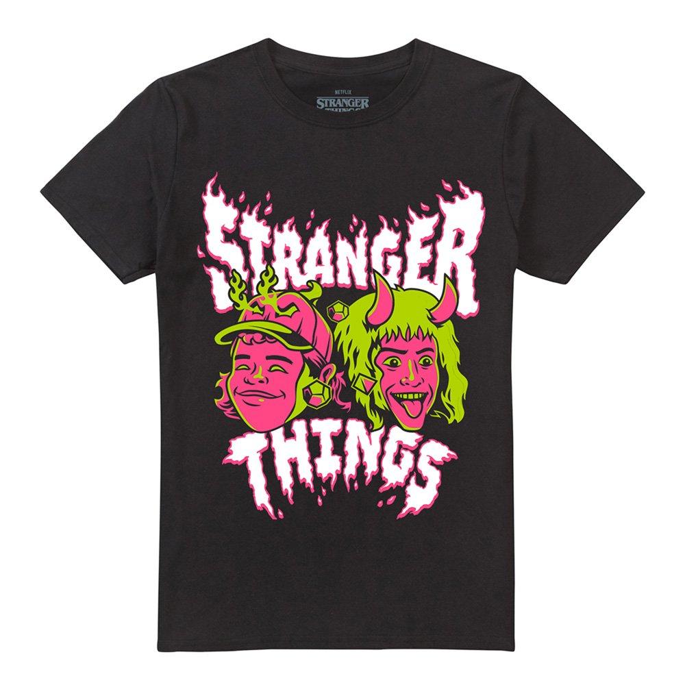 Black - Stranger Things - Stranger Things Eddie And Dustin T-Shirt Black - 4