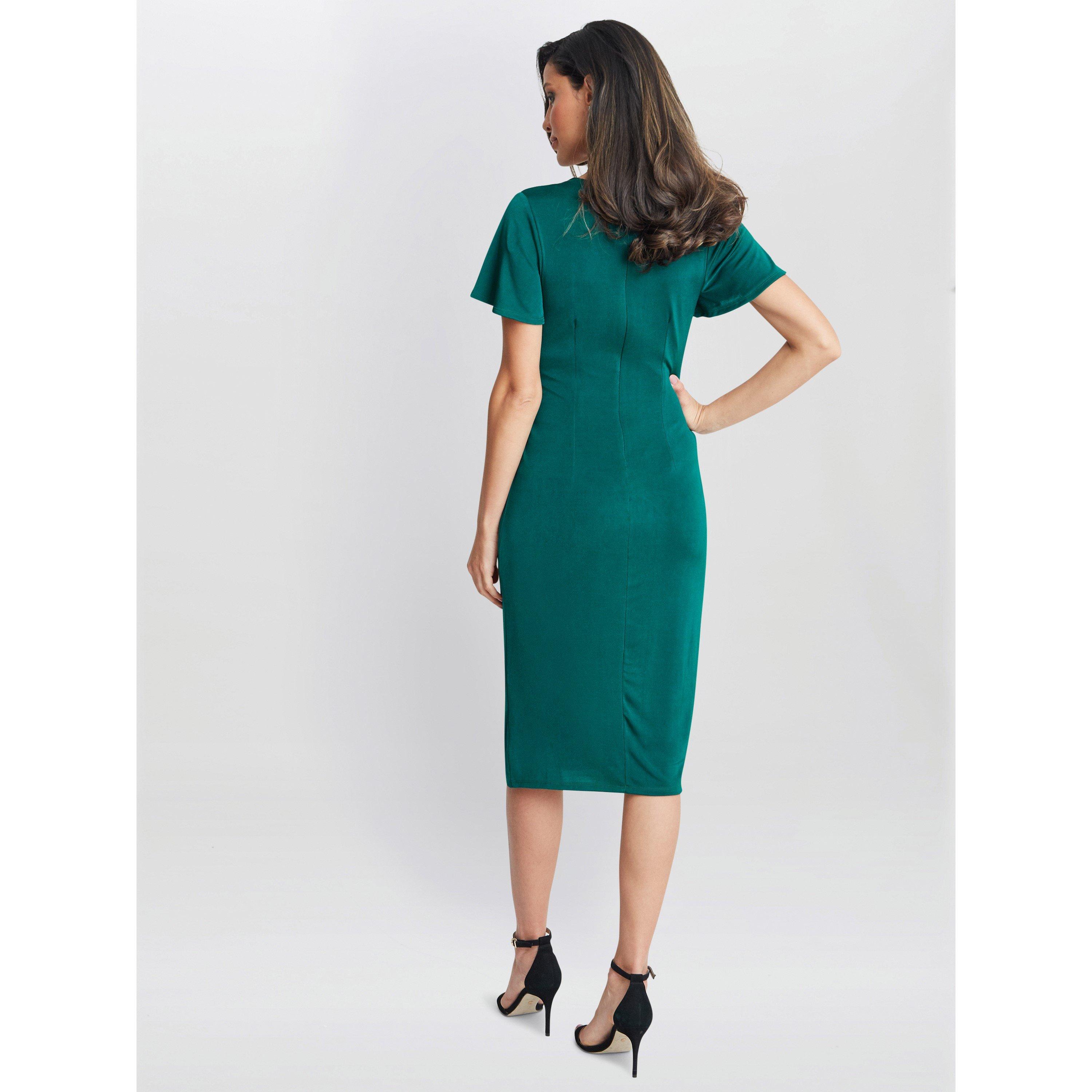 Spruce Green - Gina Bacconi - Marion Midi Matte Jersey Midi Dress - 2