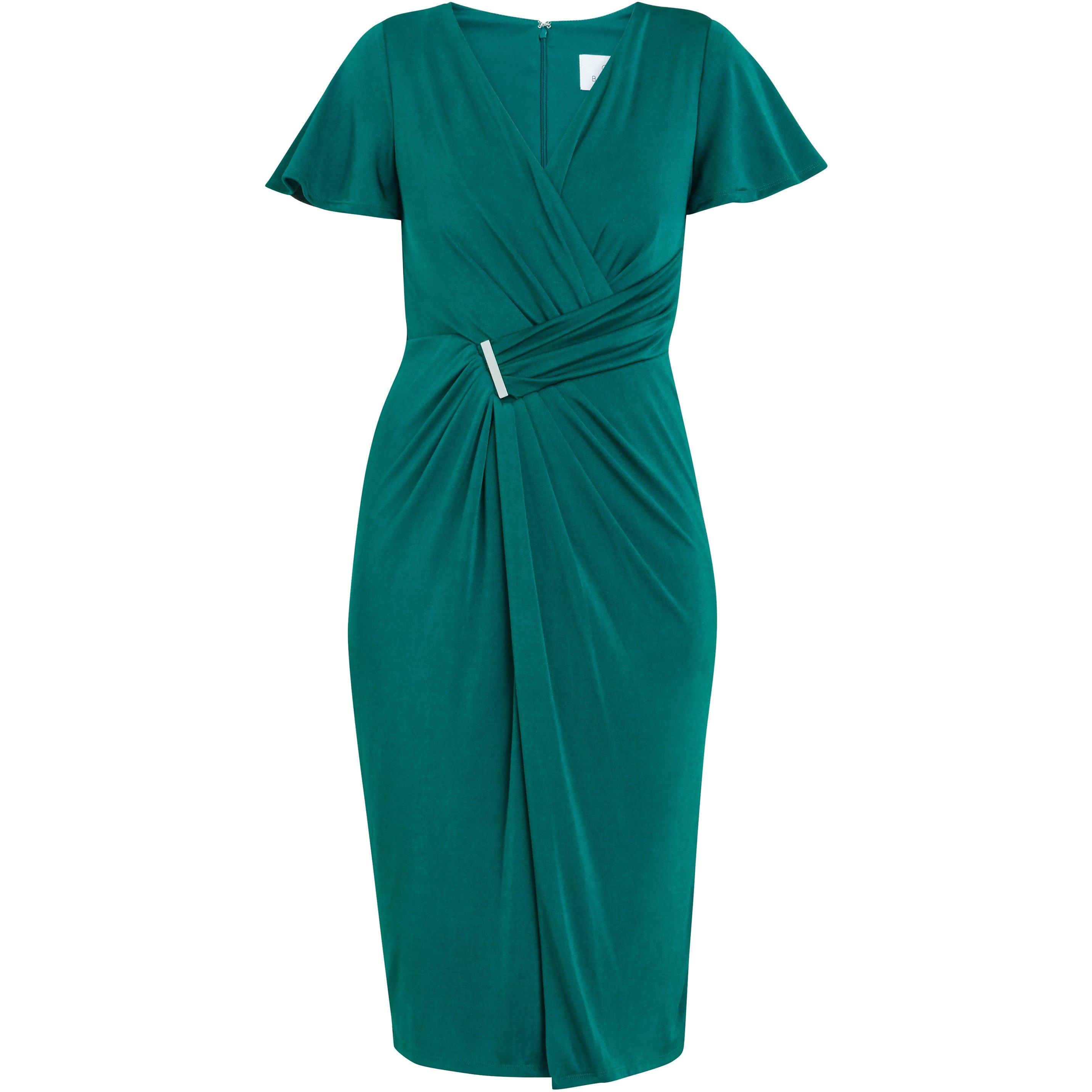 Spruce Green - Gina Bacconi - Marion Midi Matte Jersey Midi Dress - 4