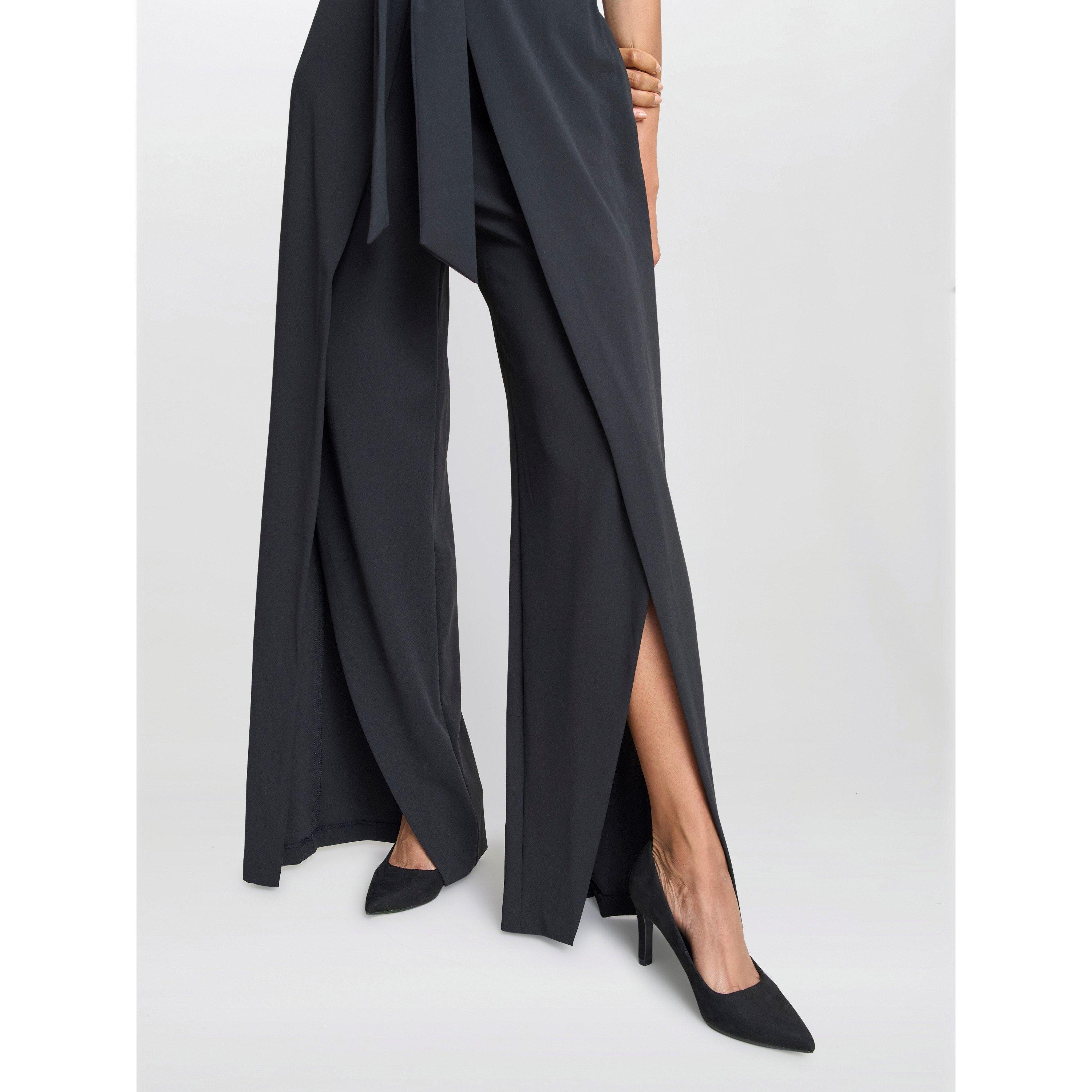 Black - Gina Bacconi - Dottie Wrap Effect Jumpsuit - 5