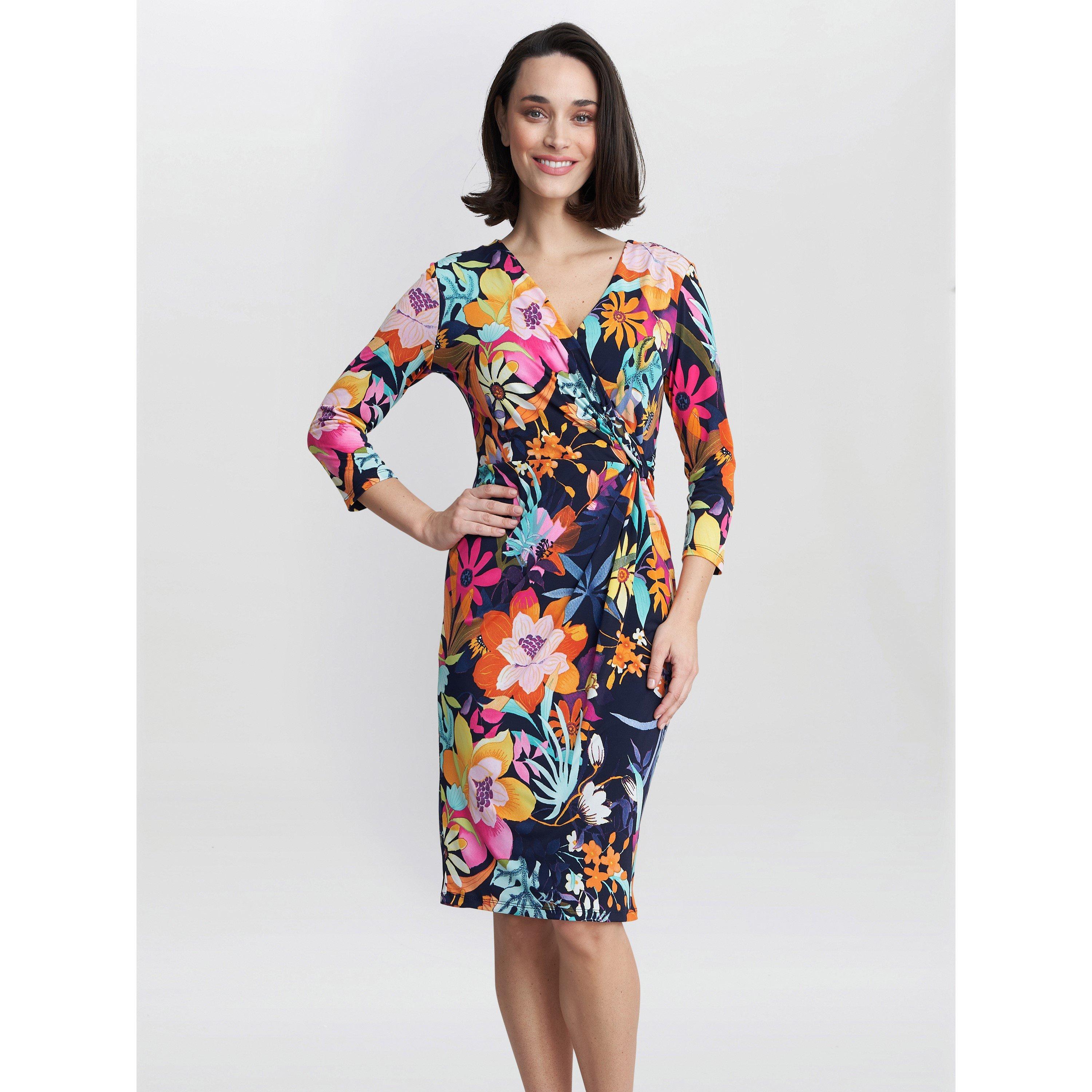Gina Bacconi Women's Dana Jersey Shift Dress - Navy /  - 20