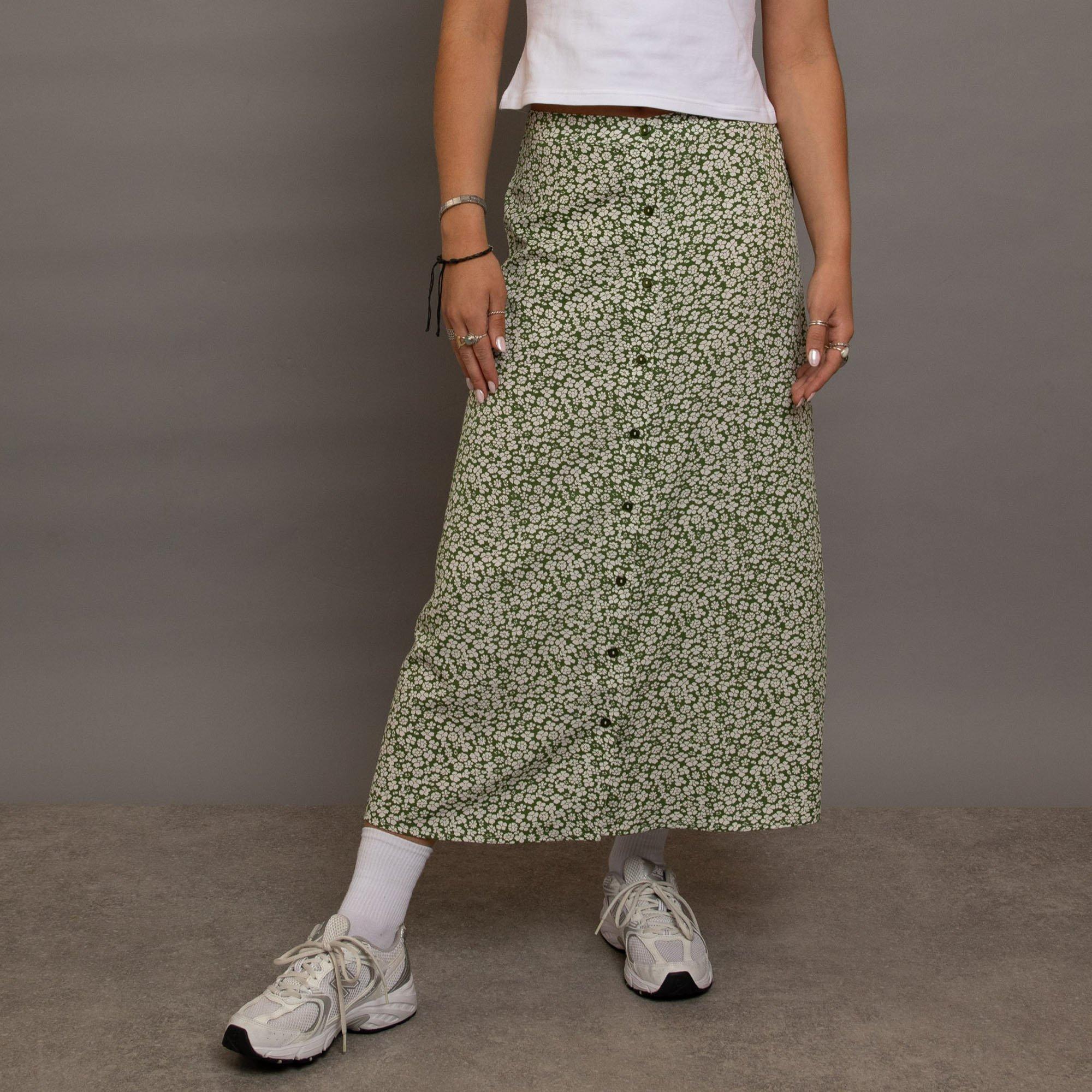 MULTI - Daisy Street - Floral Womens Midaxi Skirt - 1