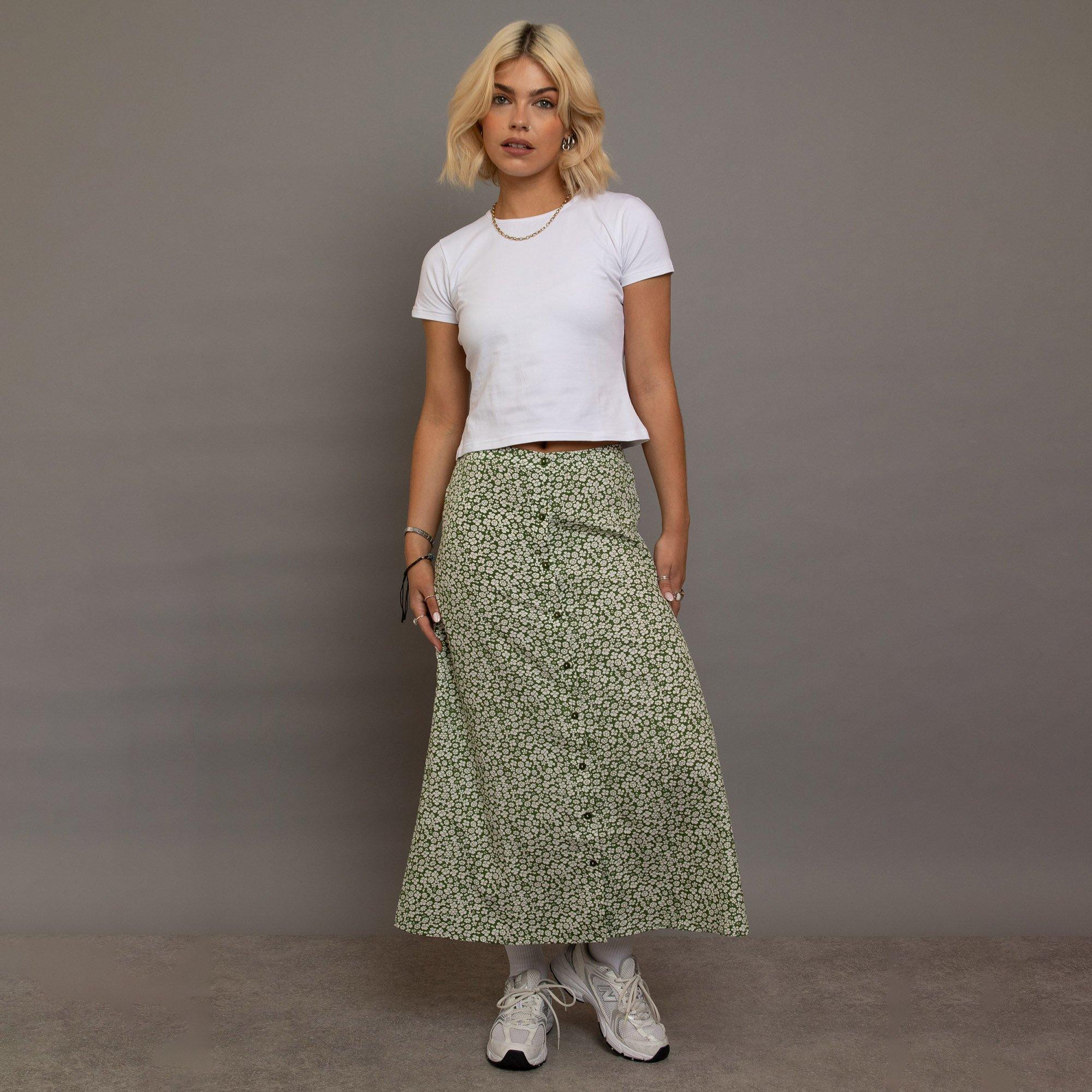 MULTI - Daisy Street - Floral Womens Midaxi Skirt - 3