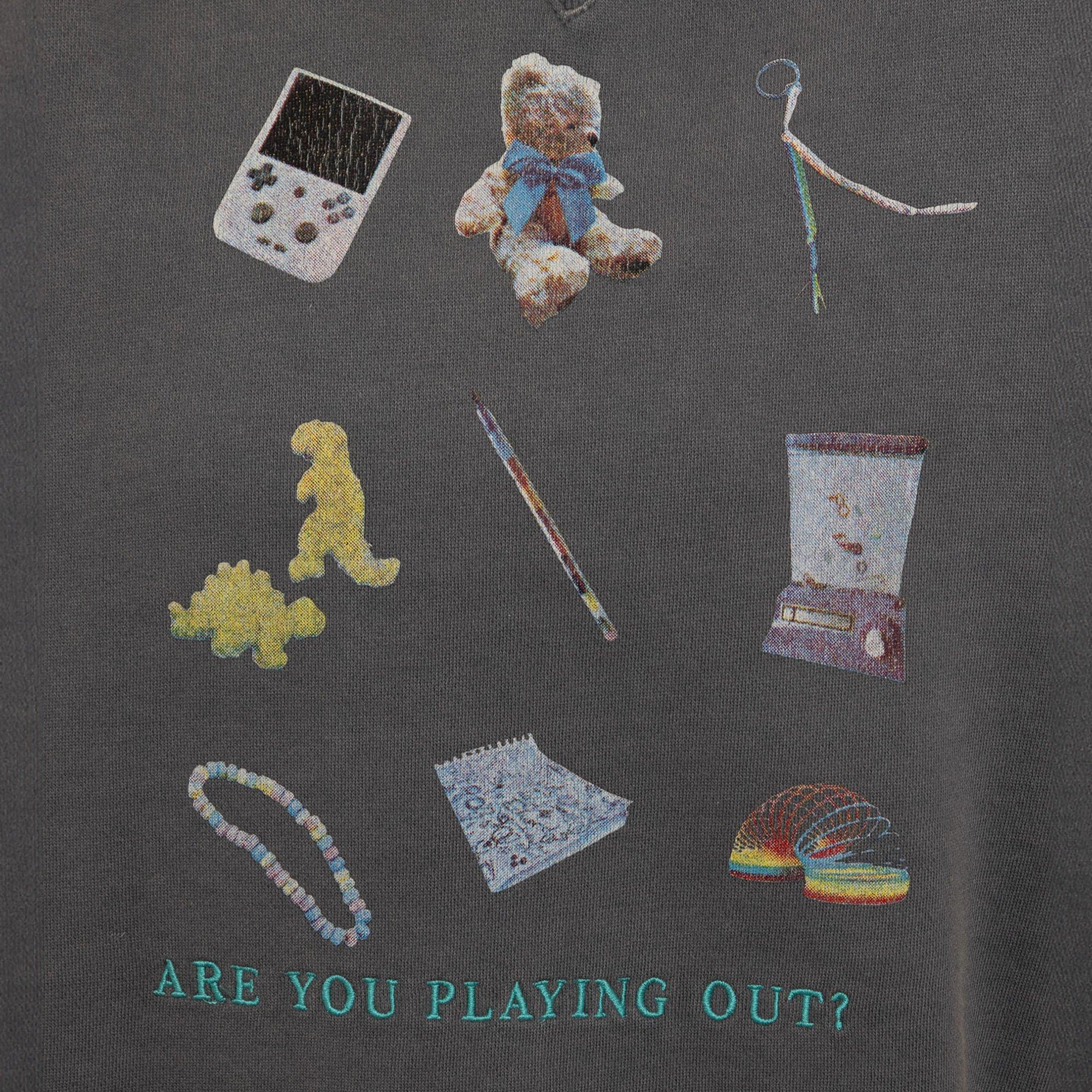 CHARCOAL WASH - Daisy Street - Graphic Adults Oversized Sweatshirt - 3