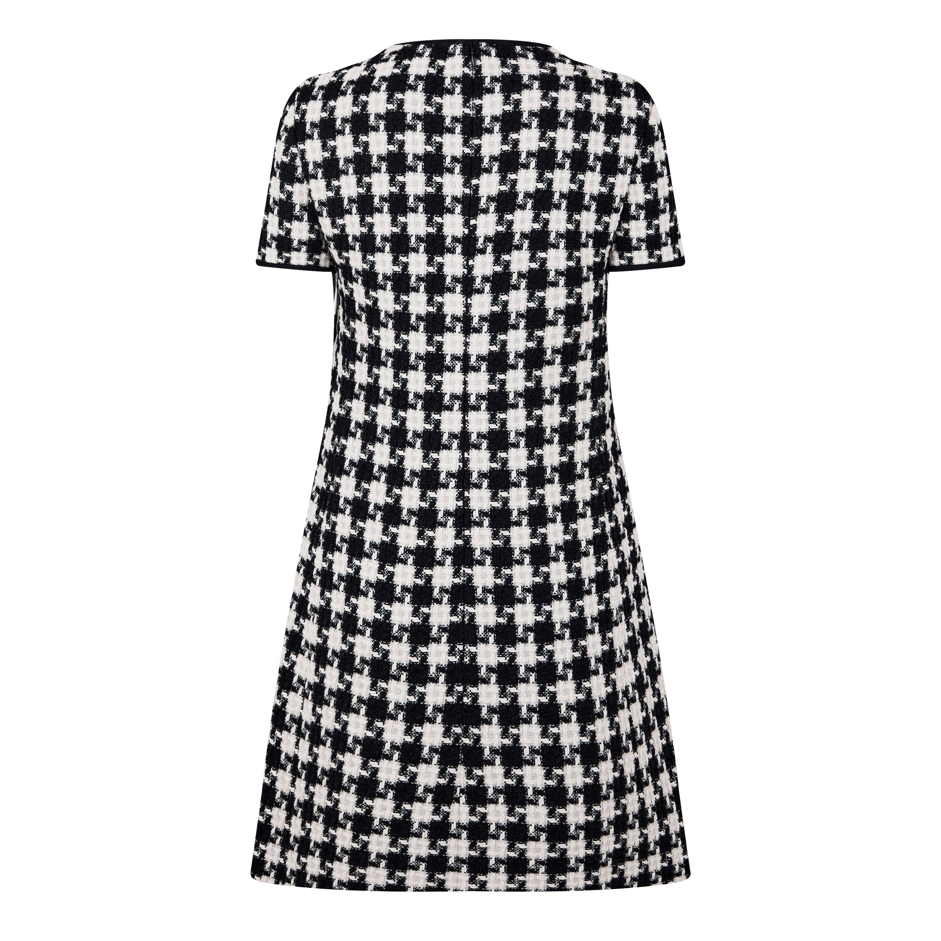 Avorio/Nero - Valentino - Mossi Tweed Mini Dress - 2