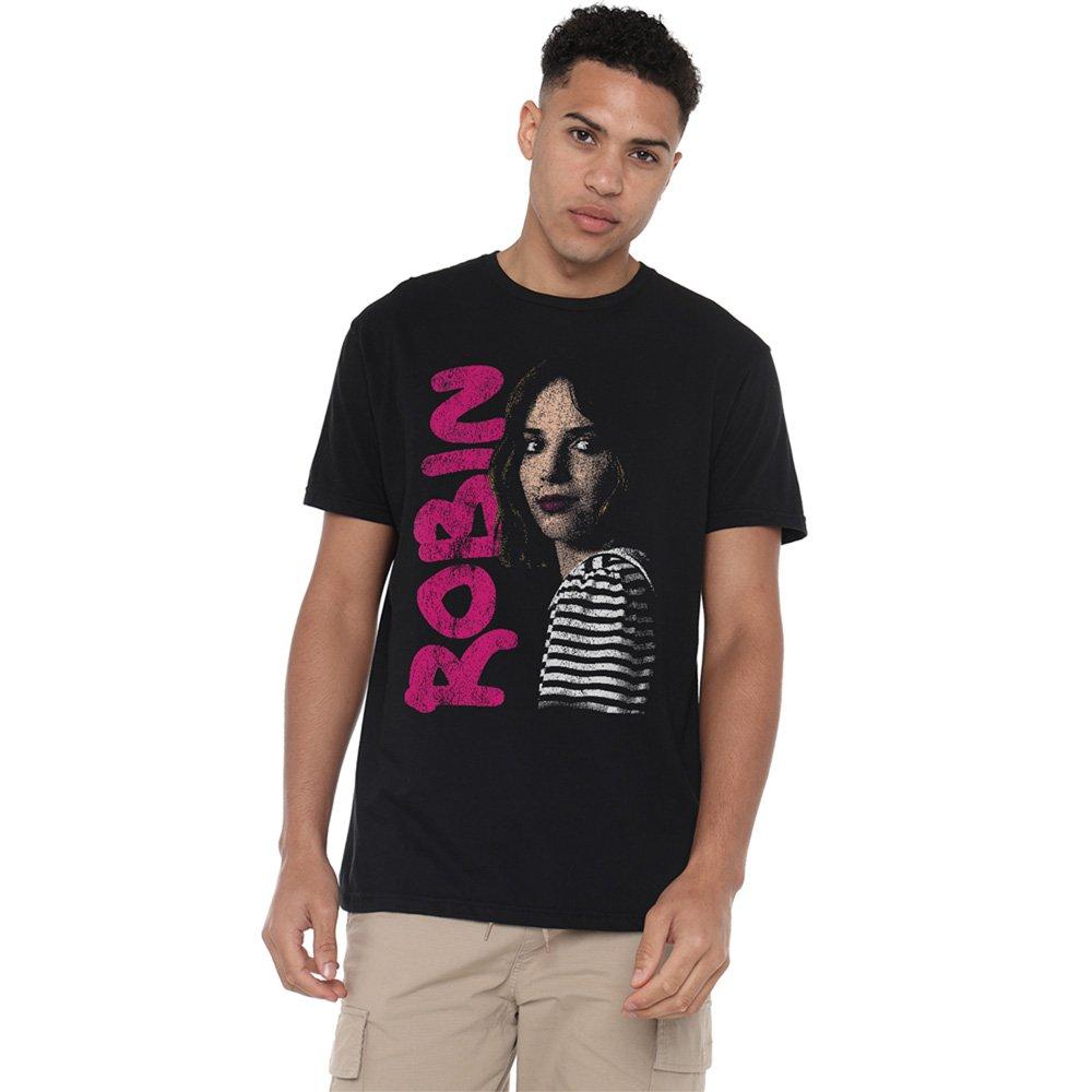 Black - Stranger Things - Stranger Things Robin Neo Homage T-Shirt Black - 1
