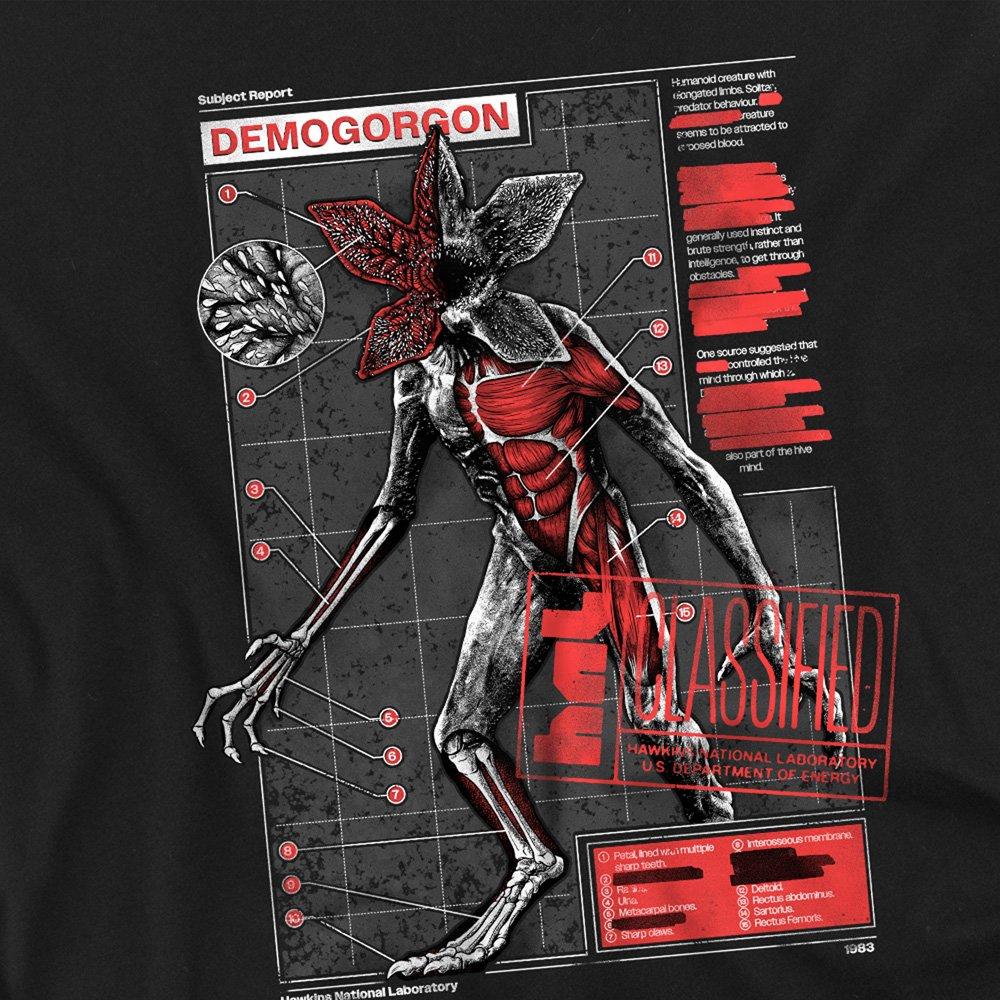 Black - Stranger Things - Stranger Things Demogorgon Monster T-Shirt Black - 2