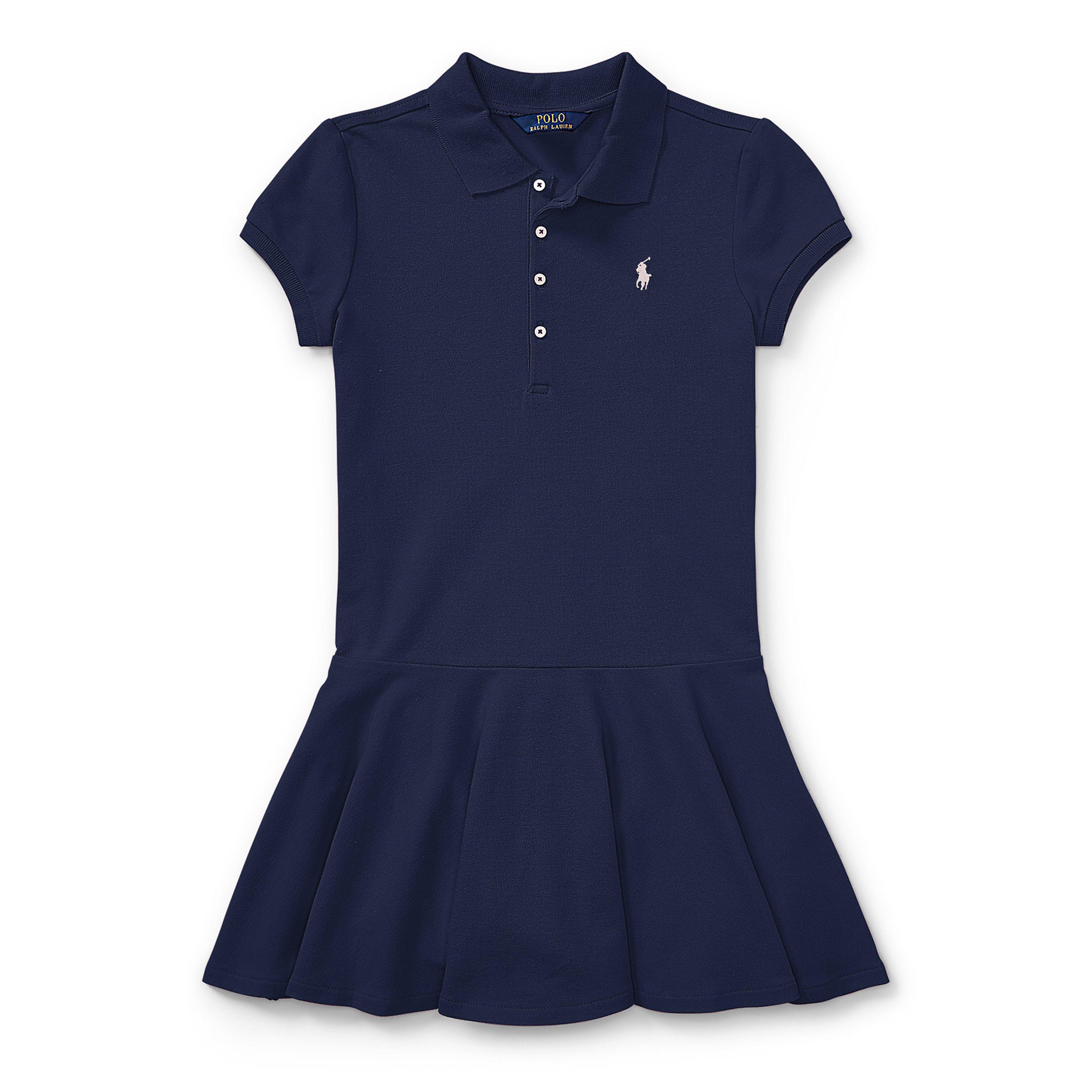 SALE国内即発【POLO Ralph Lauren】Pony刺繍入★綿 A Line Dress Polo Ralph Lauren | Embroidered Pony Polo Dress Juniors