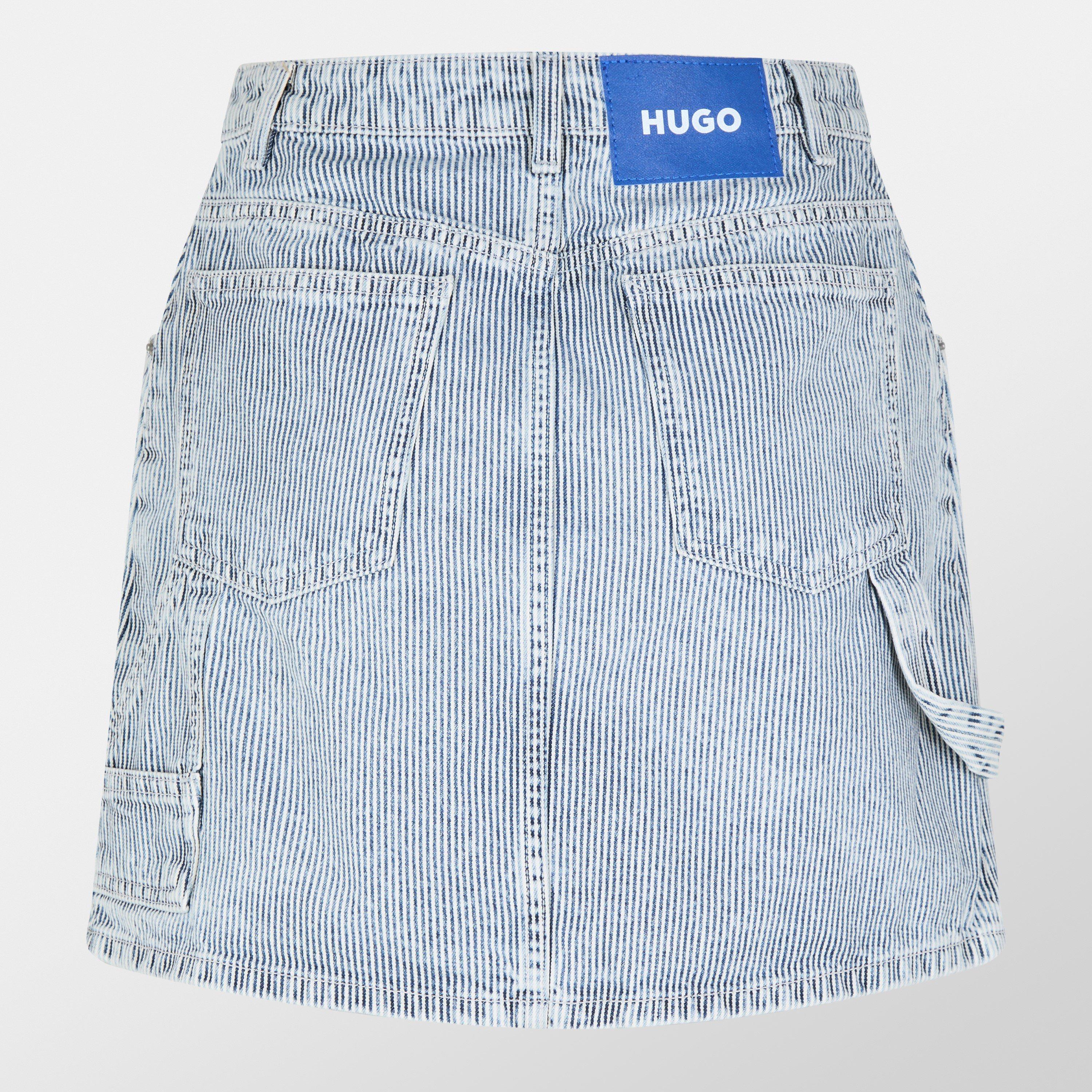 Bright Blue - Hugo - Women's Denim Skirt - 2