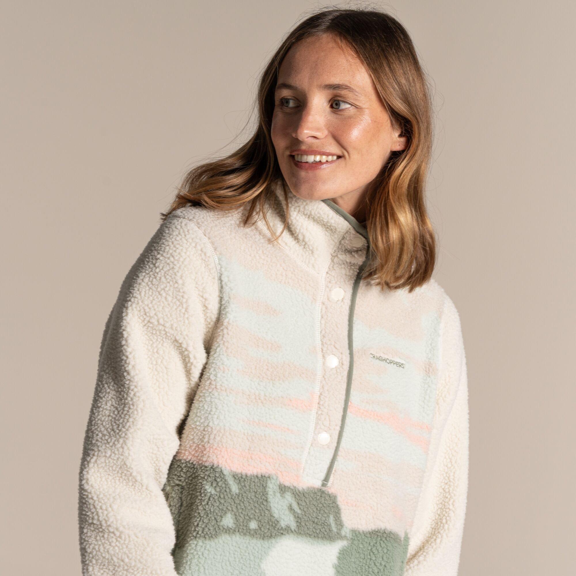 Oyster Print - Craghoppers - Rosemary II Overhead Insulated Fleece Top - 2