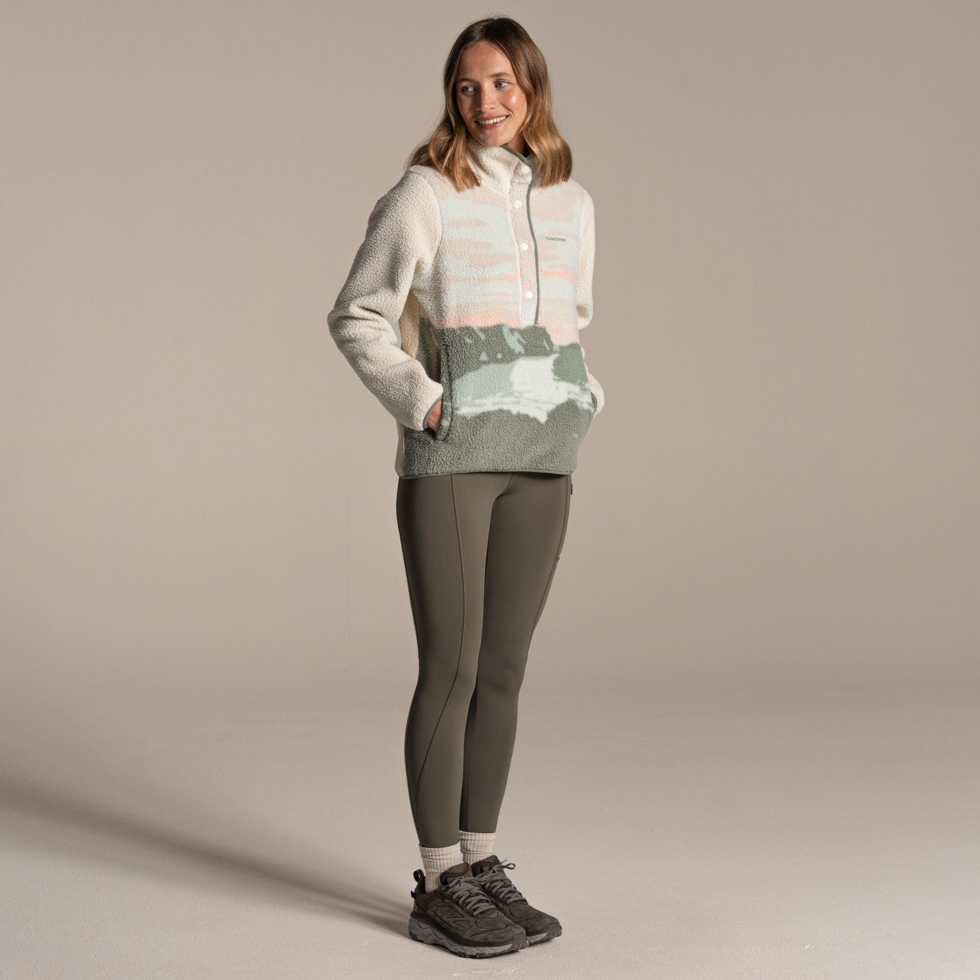 Oyster Print - Craghoppers - Rosemary II Overhead Insulated Fleece Top - 4