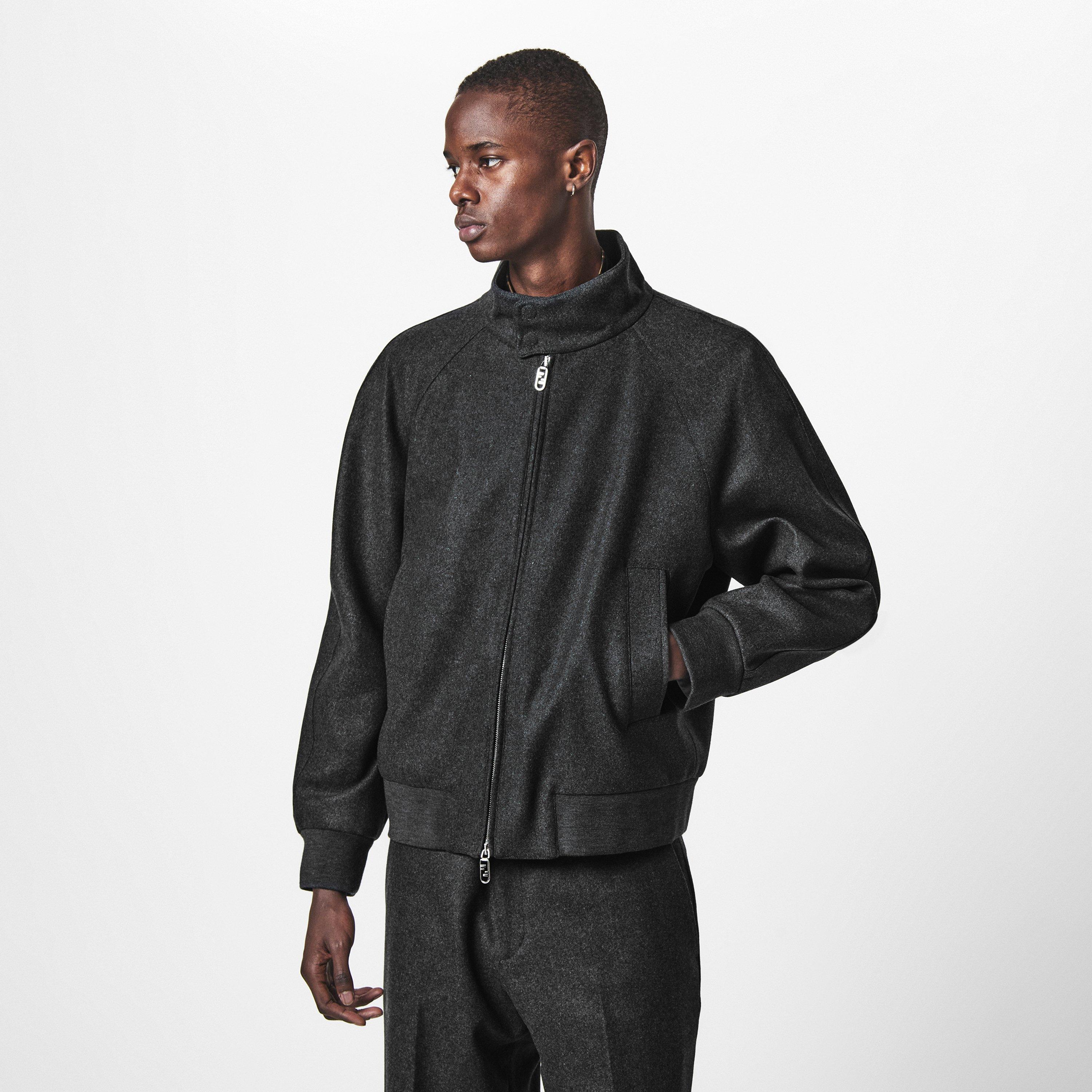 Grey - Fendi - Embossed Jumper - 3