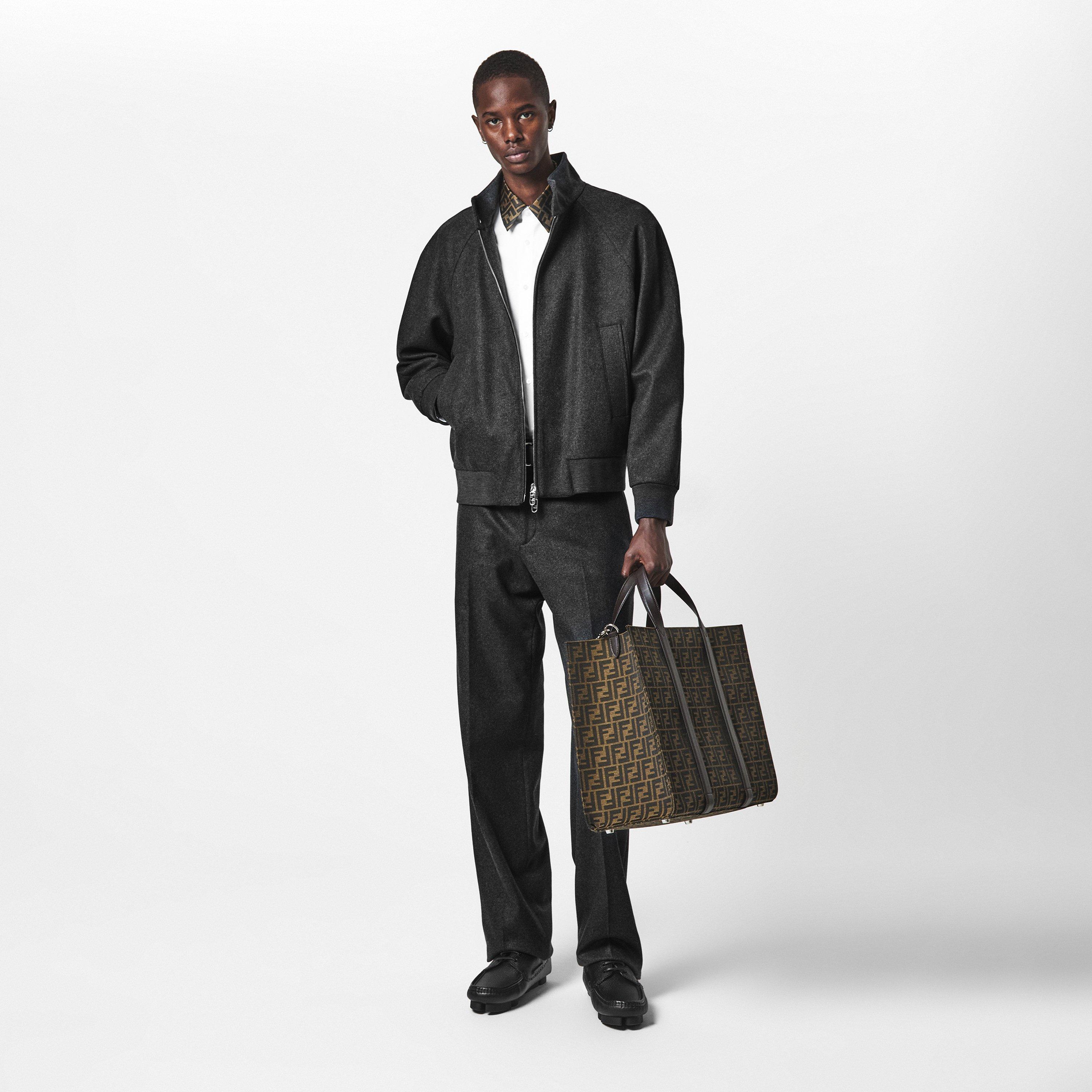 Grey - Fendi - Embossed Jumper - 6