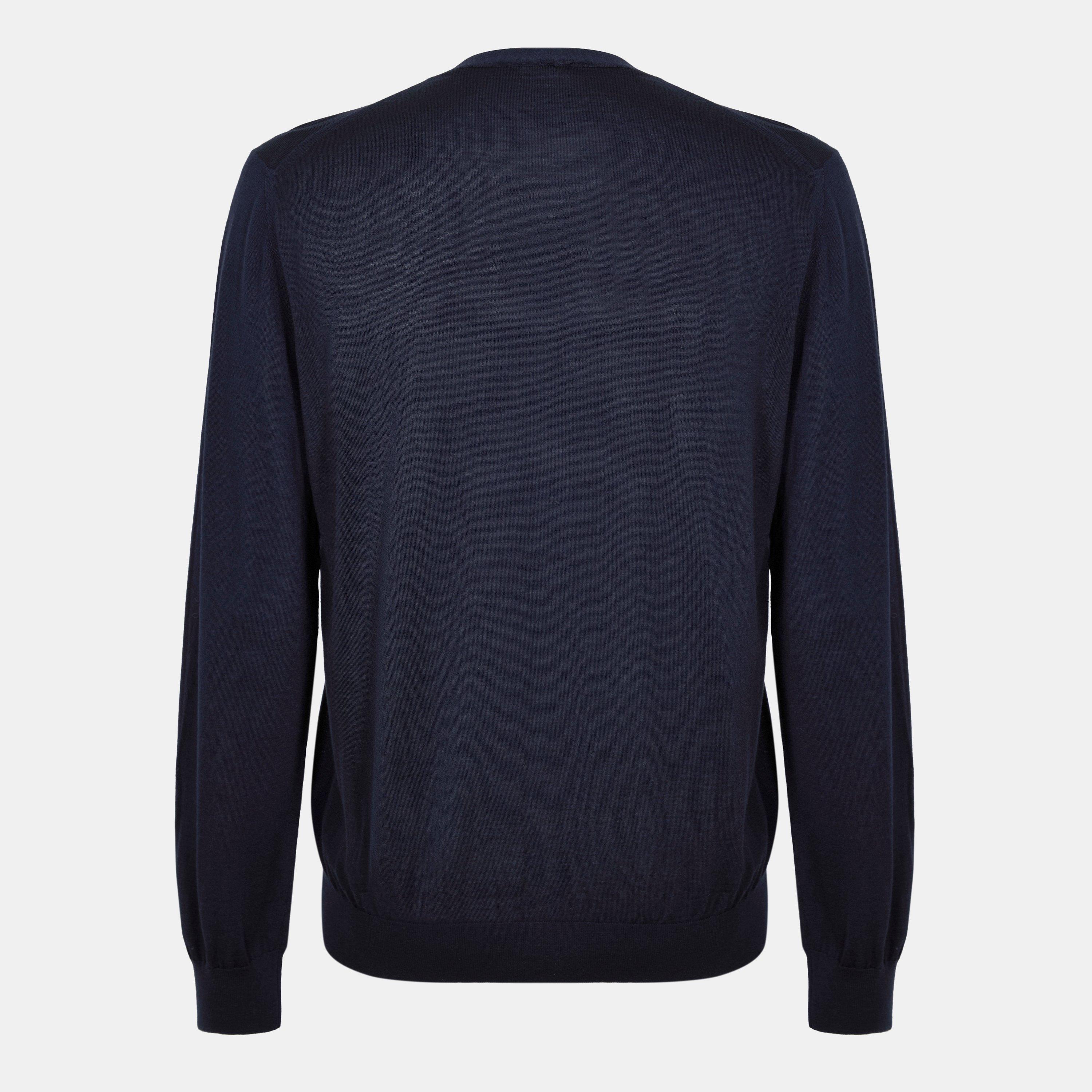 Blue - Fendi - V-Neck Cardigan - 2