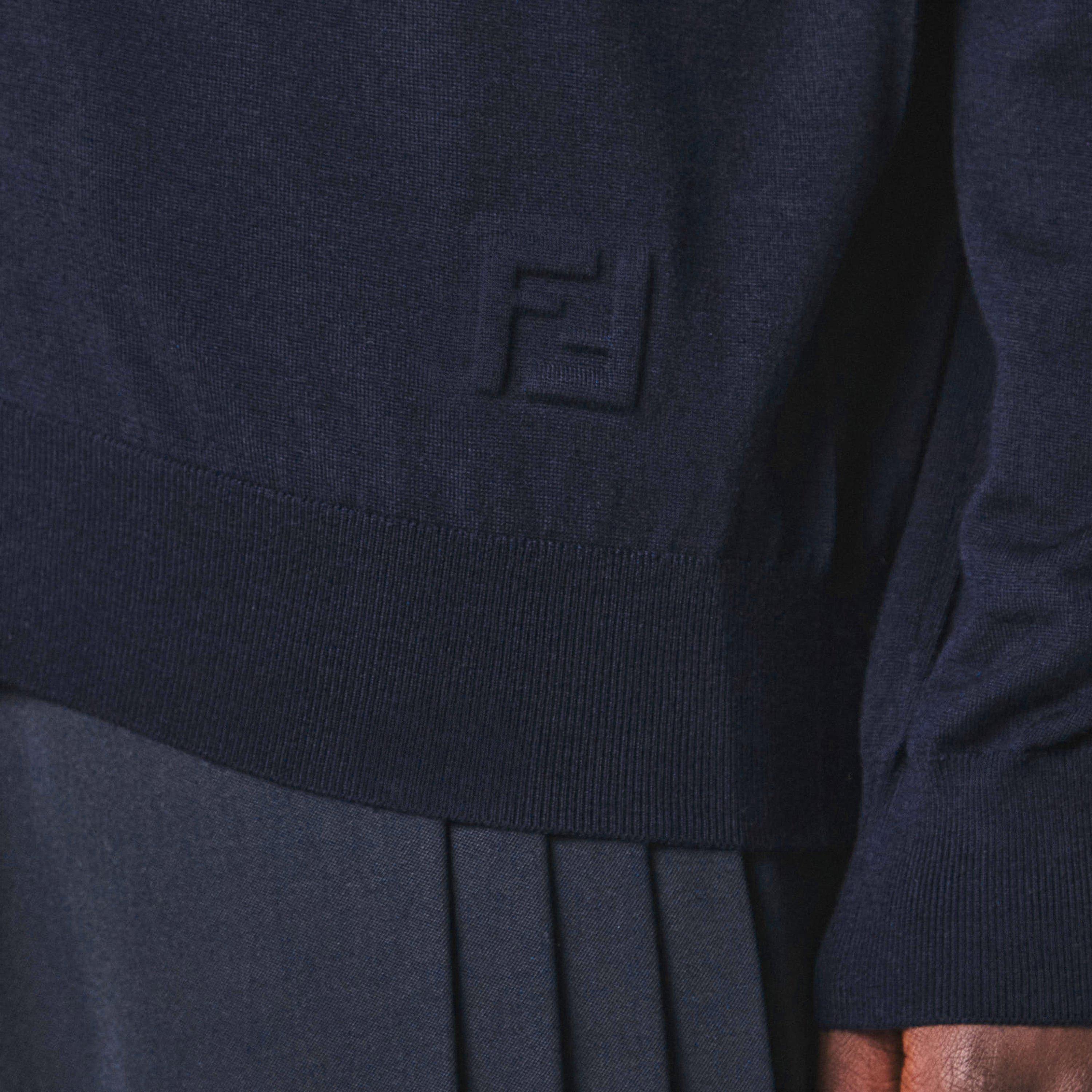 Blue - Fendi - V-Neck Cardigan - 5