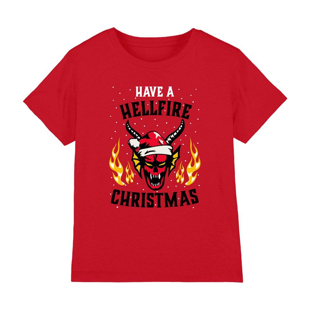 Red - Stranger Things - Stranger Things Hellfire Christmas Kids T-Shirt R - 1