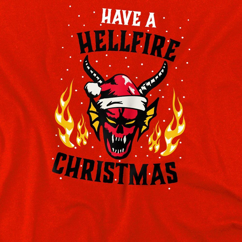 Red - Stranger Things - Stranger Things Hellfire Christmas Kids T-Shirt R - 2