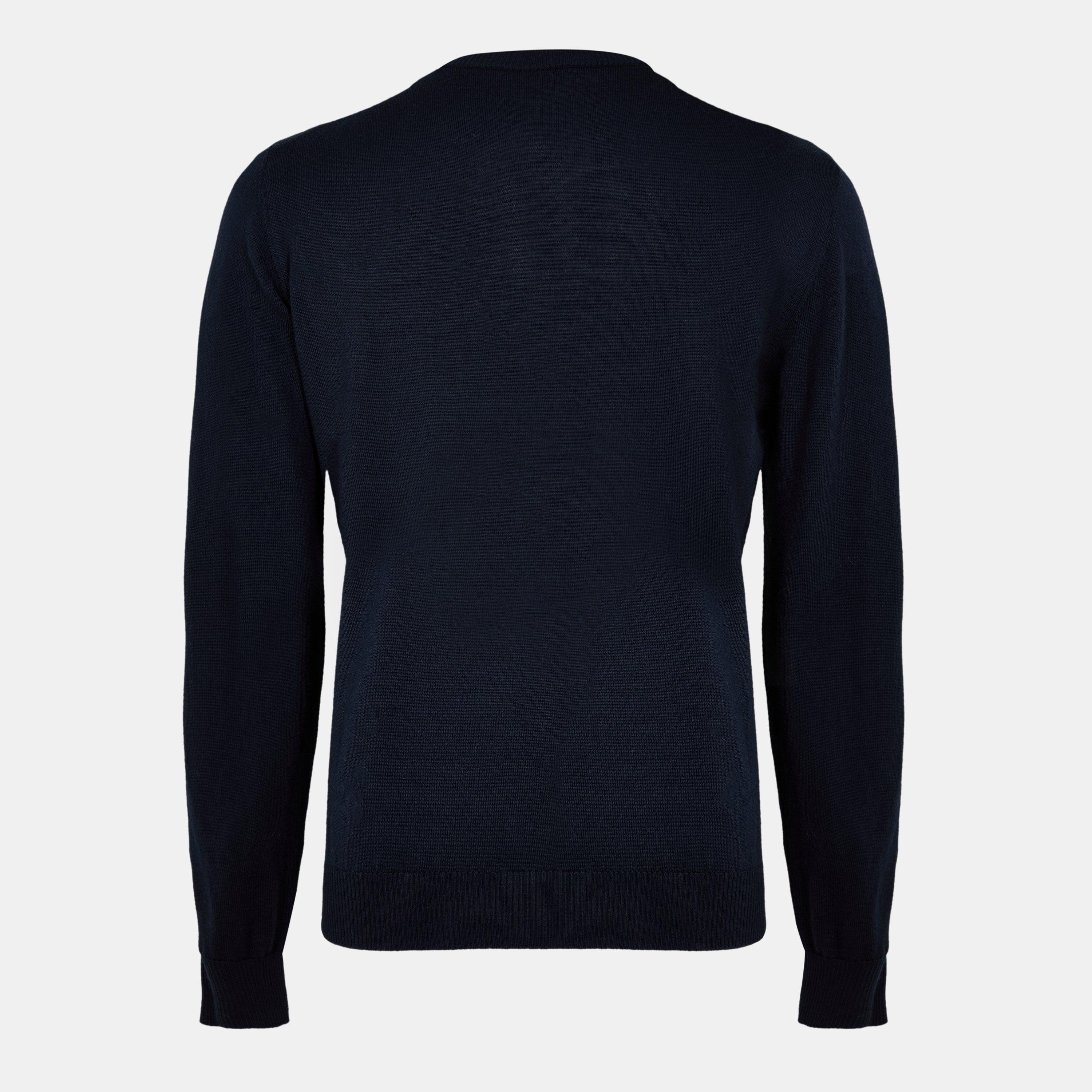 Navy - Fendi - Wool Pullover - 2