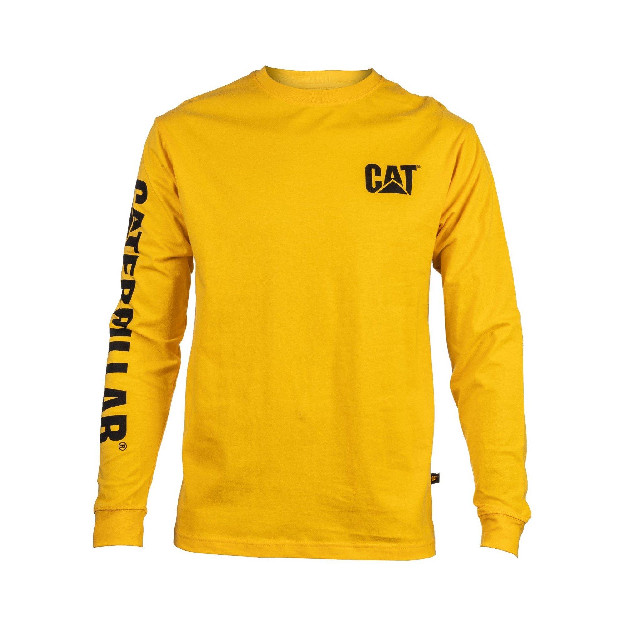 Yellow - Caterpillar - Trademark Banner Long Sleeve T-Shirt - 1