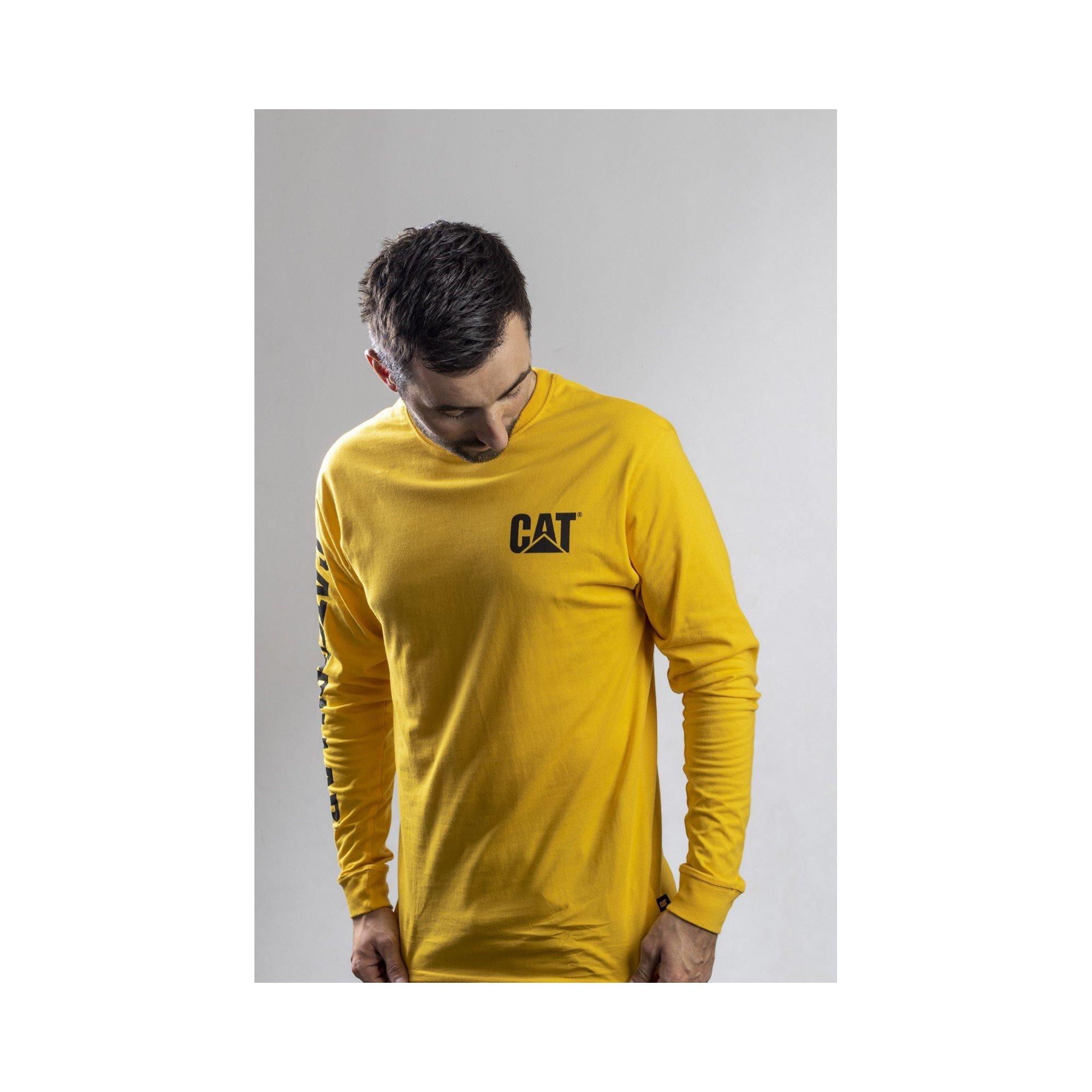 Yellow - Caterpillar - Trademark Banner Long Sleeve T-Shirt - 2