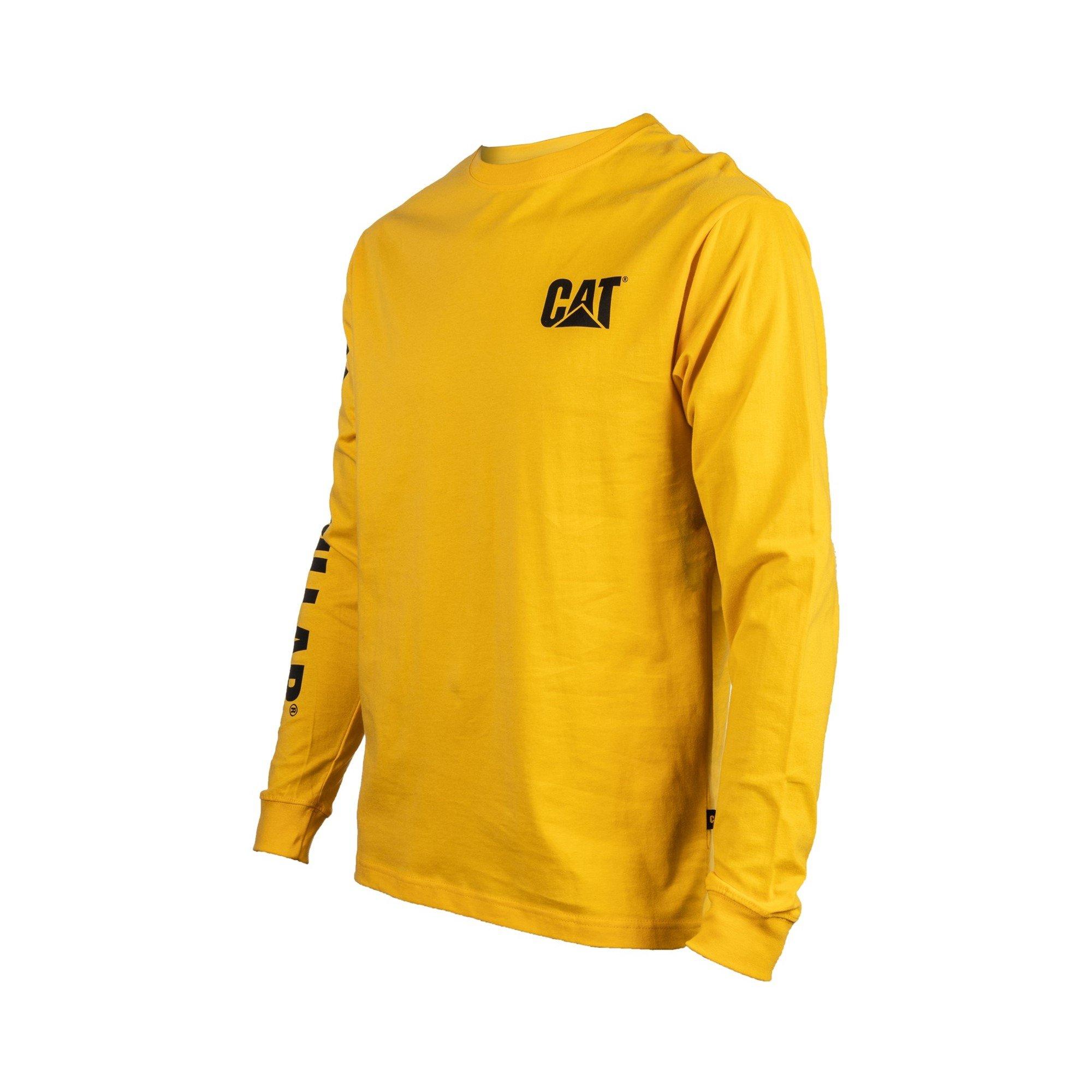 Yellow - Caterpillar - Trademark Banner Long Sleeve T-Shirt - 3