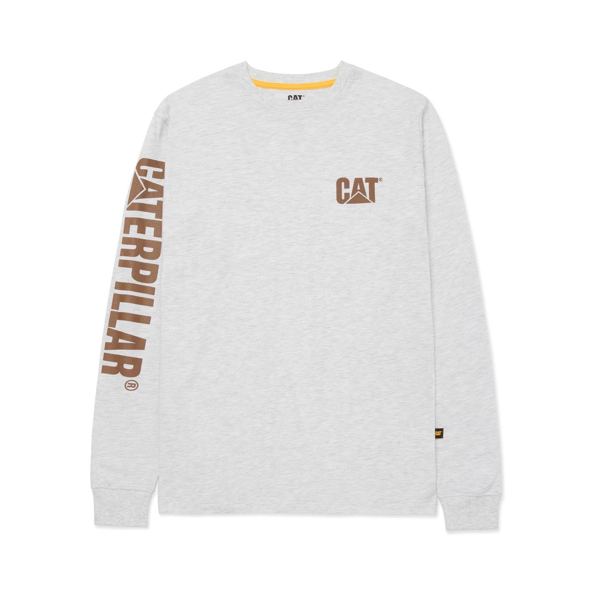 Cream Heather - Caterpillar - Trademark Banner Long Sleeve T-Shirt - 1