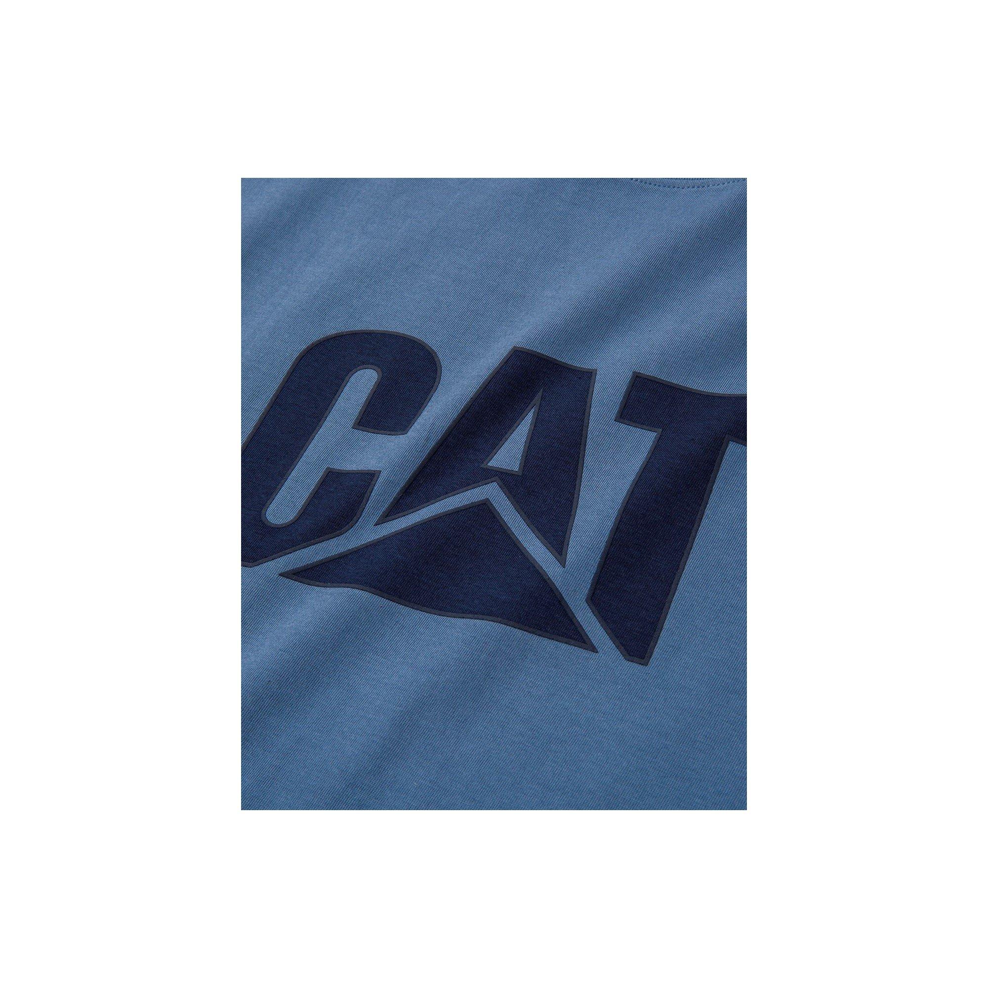 Coronet Blue - Caterpillar - Trademark Logo T-Shirt - 2