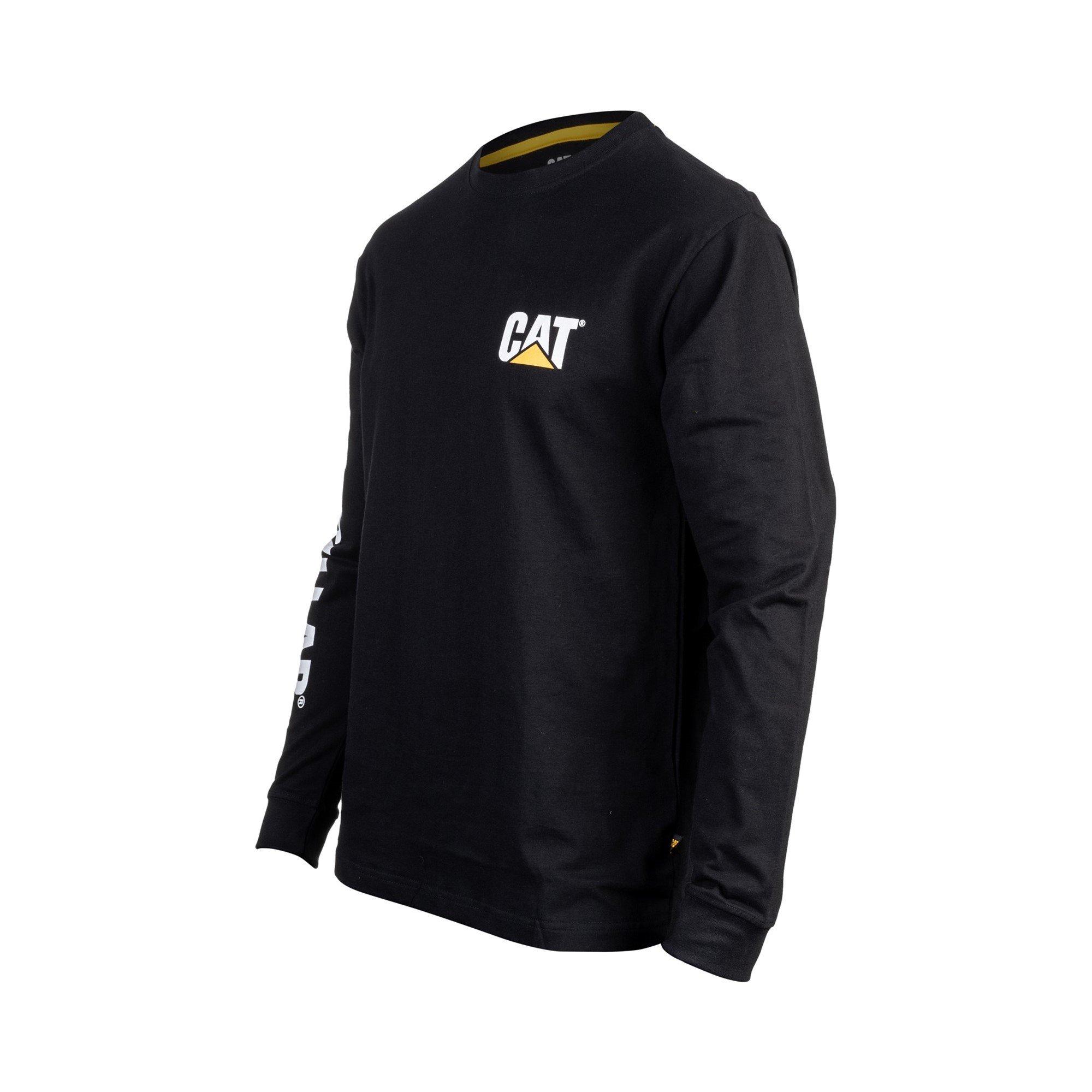 Black - Caterpillar - Trademark Banner Long Sleeve T-Shirt - 3