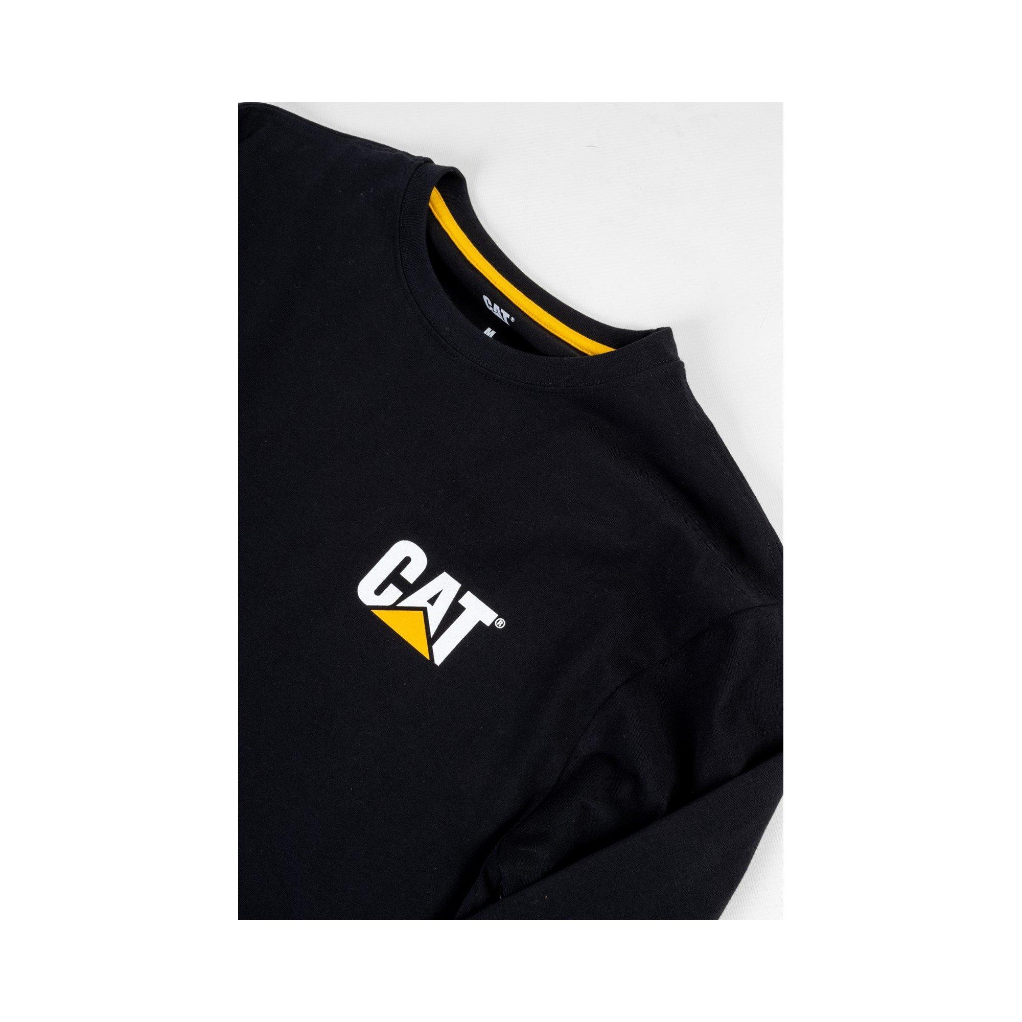 Black - Caterpillar - Trademark Banner Long Sleeve T-Shirt - 4