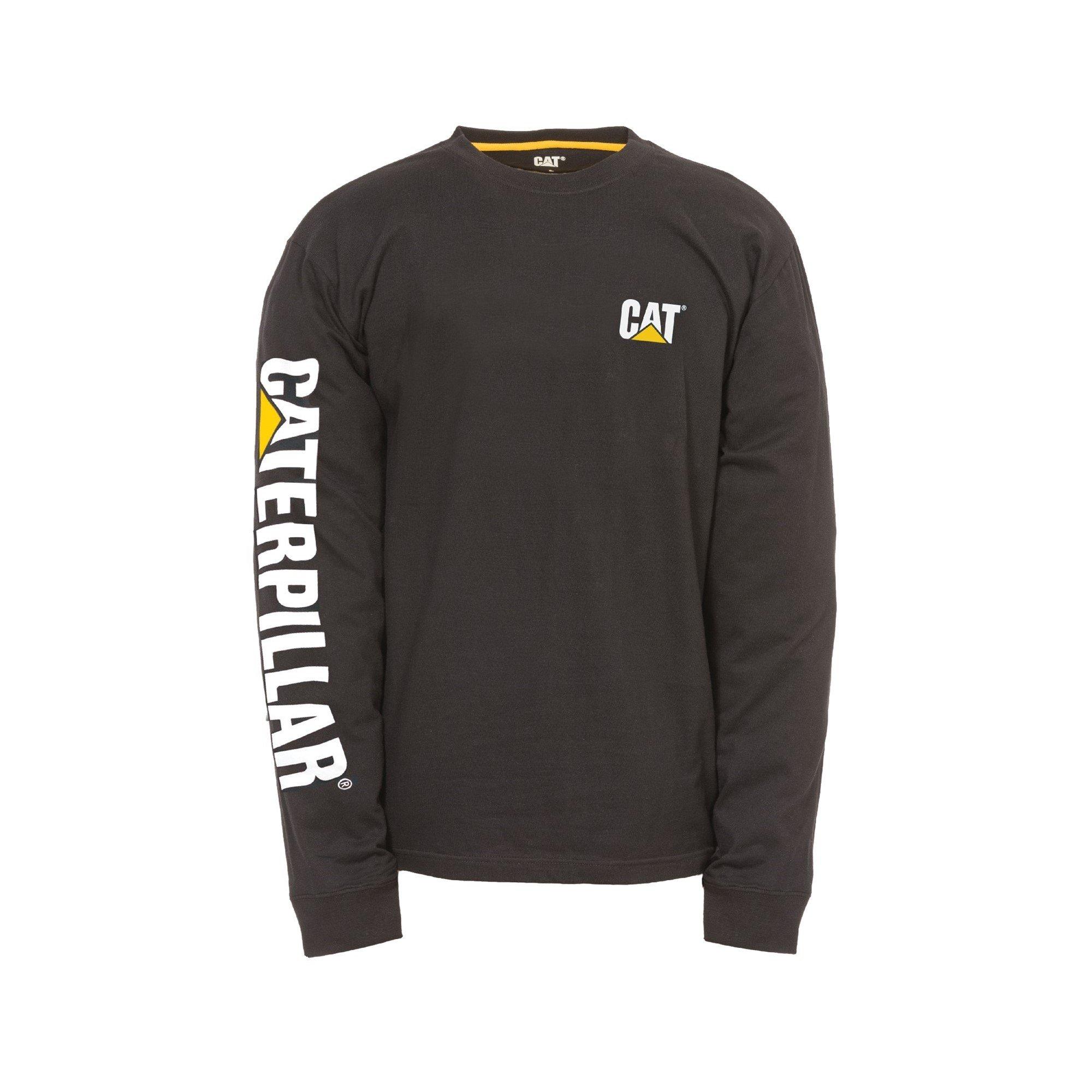 Black - Caterpillar - Trademark Banner Long Sleeve T-Shirt - 5