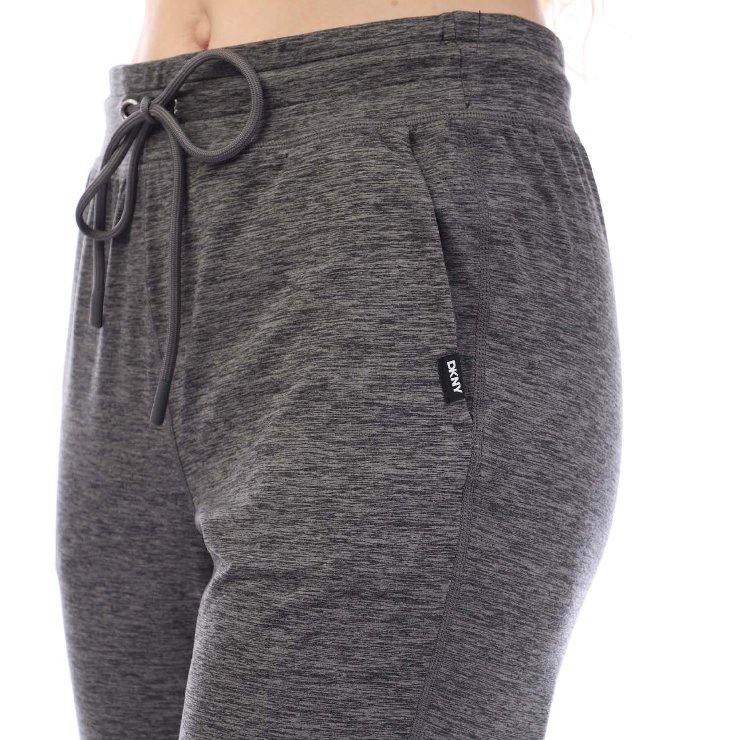 Grey Black - DKNY - Cropped High Rise Slim-Fit Jogger - 2